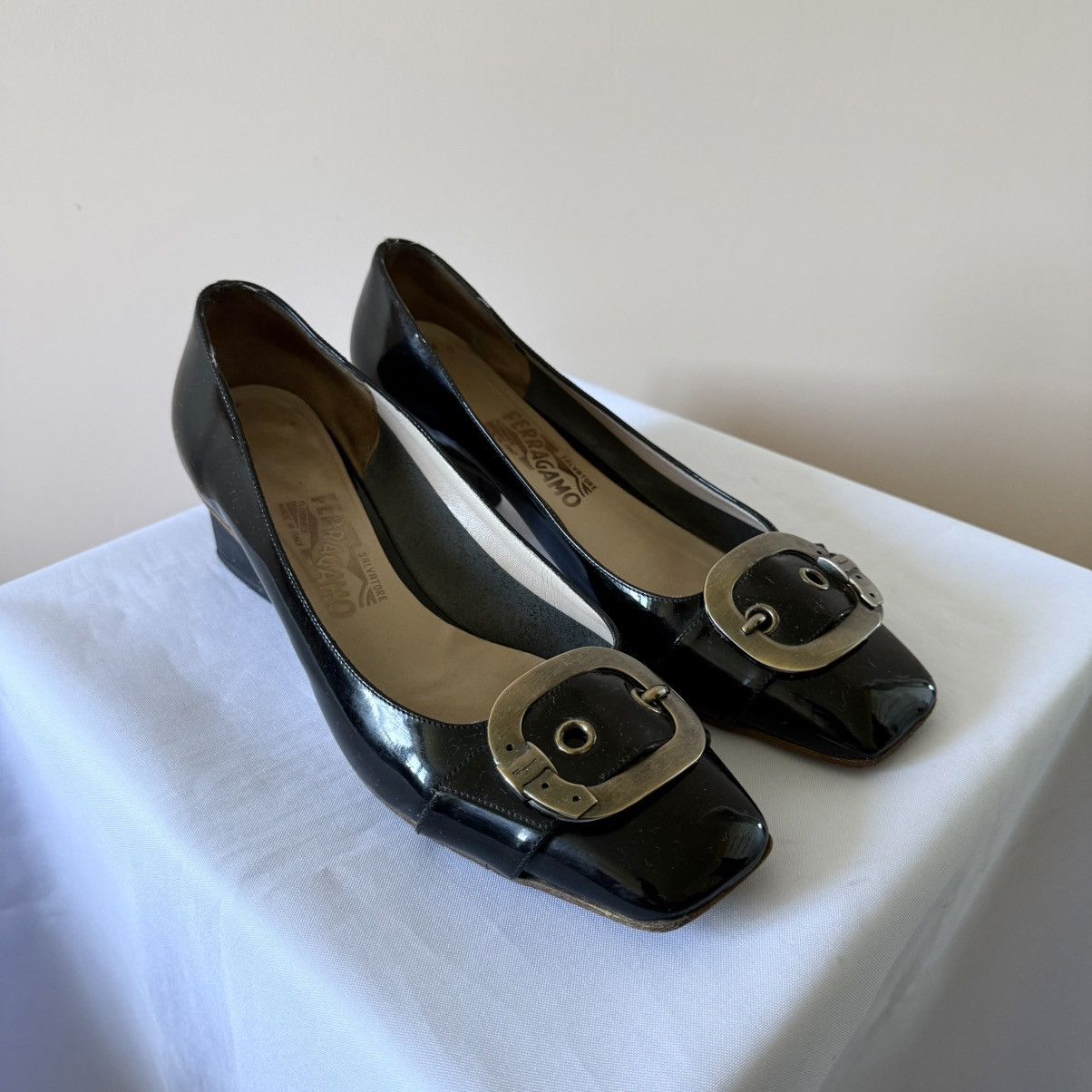 Salvatore Ferragamo RARE Salvatore Ferragamo Belt Heels Shoes Jil Sander Vibe Size US 9.5 / IT 39.5 - 1 Thumbnail