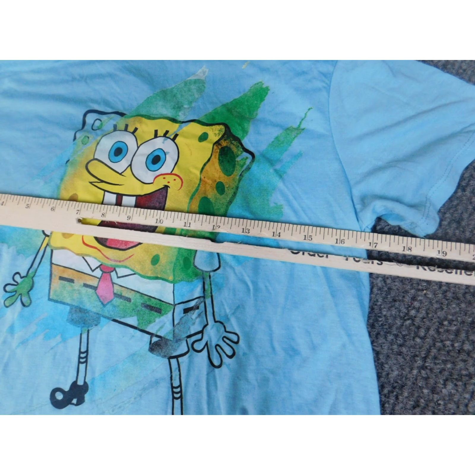 Nickelodeon Spongebob Nickelodeon Womens Shirt Large Blue Cartoon Graphic Size L / US 10 / IT 46 - 4 Thumbnail