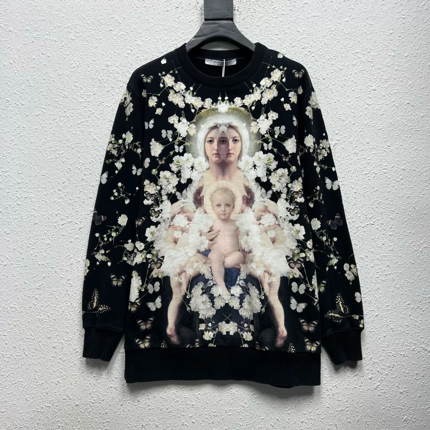 Givenchy givenchy floral sweatshirt in black Size XS / US 0-2 / IT 36-38 - 1 Thumbnail