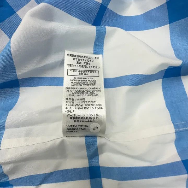 Burberry Burberry Burberry Blue Plaid Long Sleeve Shirt-2507 Size US S / EU 44-46 / 1 - 3 Thumbnail