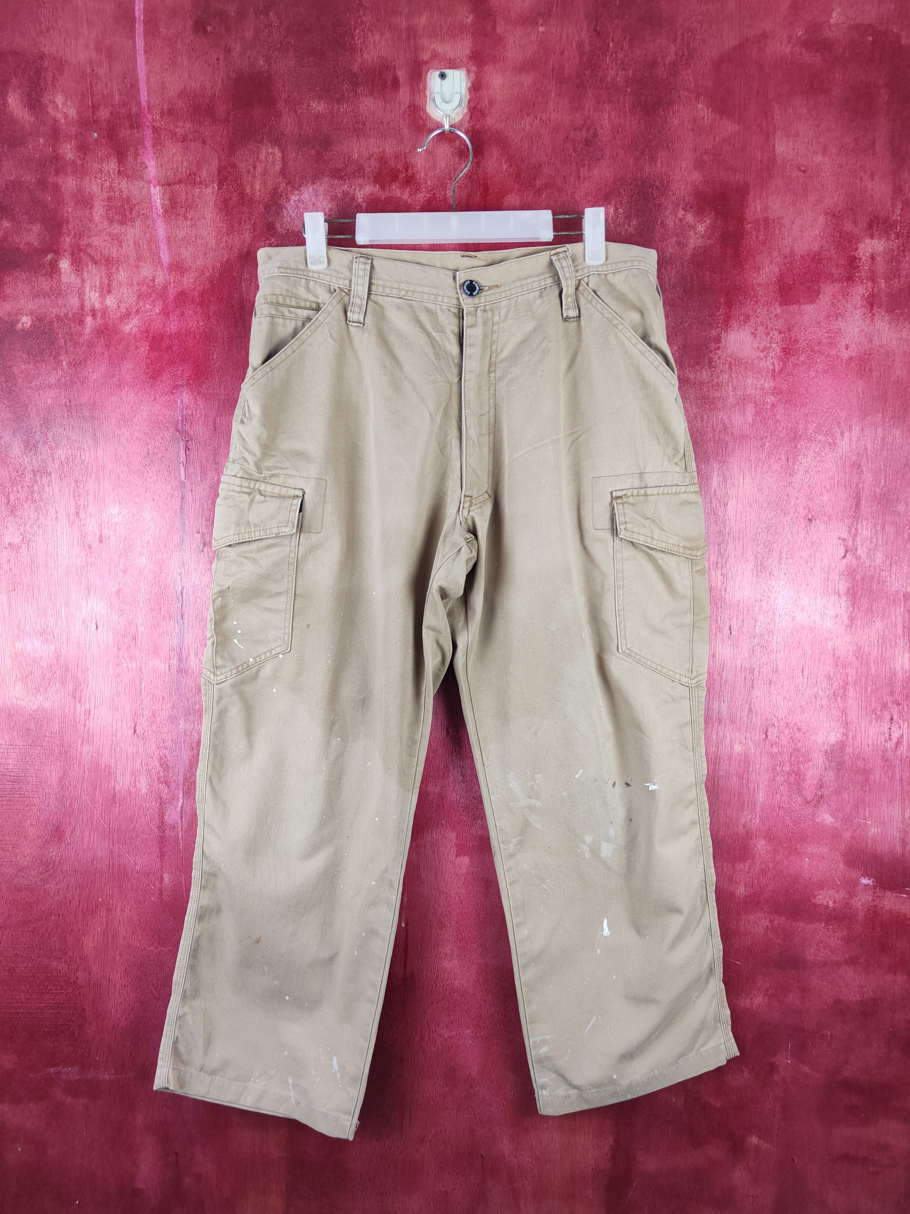Japanese Brand Evenriver Brown Multipocket Baggy Cargo Pants N#S009 Size US 32 / EU 48 - 1 Thumbnail