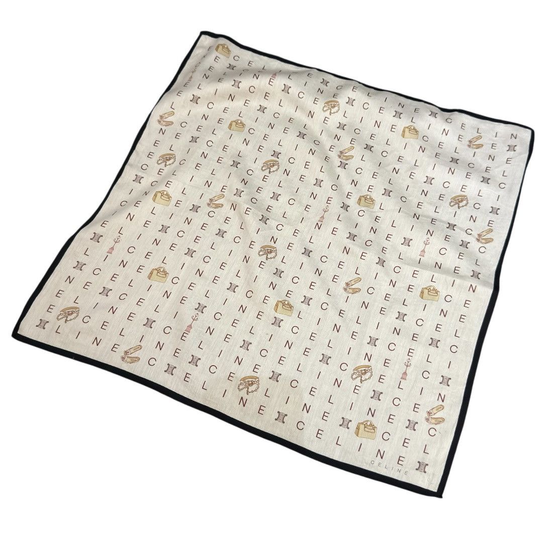 Celine 🔥 Handkerchief | Neckerchief | Bandana | Pocket-square | Size ONE SIZE - 3 Thumbnail