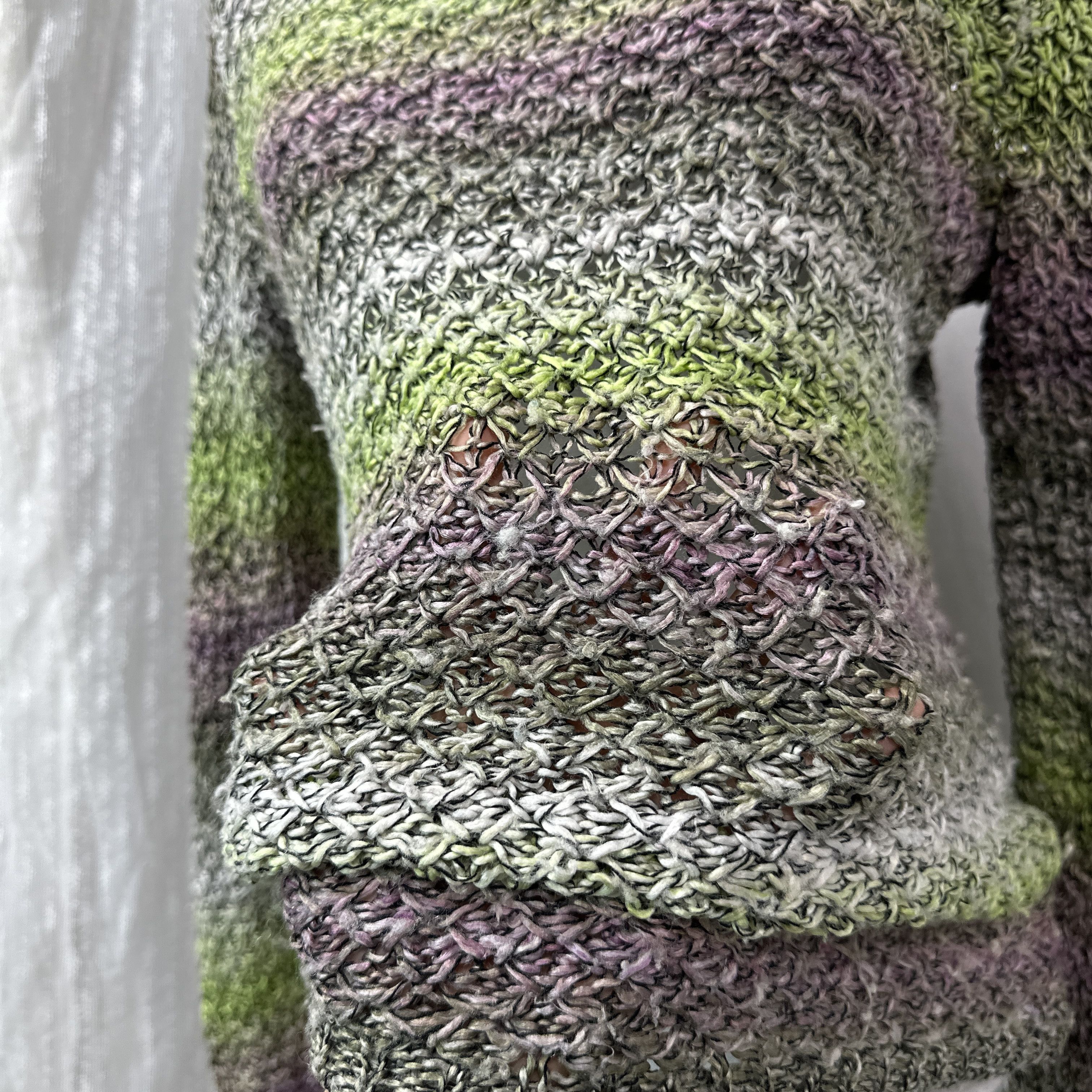 Vintage Vintage Cottage Striped Fairy Openwork Sweater Y2K Size M / US 6-8 / IT 42-44 - 6 Thumbnail