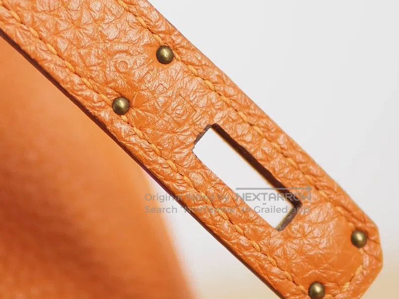 Hermes Hermes Orange gold button frame O engraving Size ONE SIZE - 7 Thumbnail