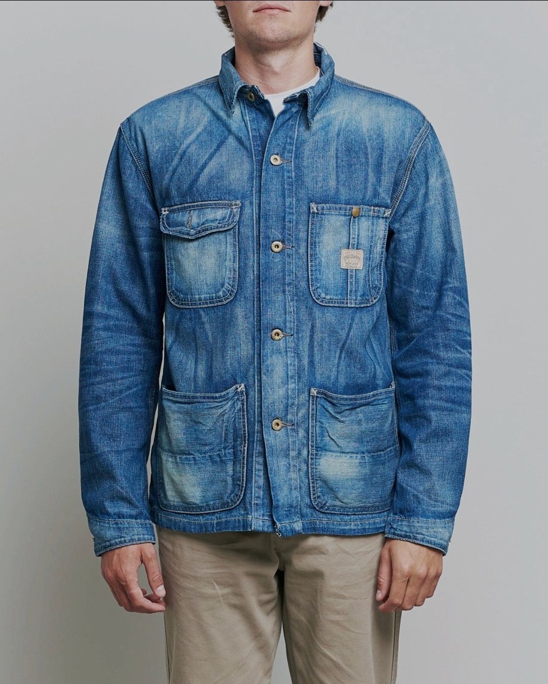Designer × Polo Ralph Lauren Polo Country Ralph Lauren Denim Jeans Shirt Jacket SZ Large Size US L / EU 52-54 / 3 - 11 Thumbnail