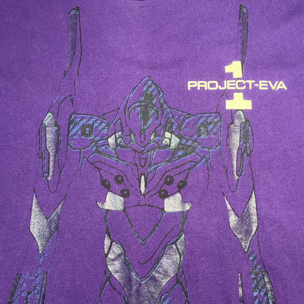 Anime × Vintage Vintage Neon Genesis Evangelion Project-Eva 01 Anime Tee Size US XL / EU 56 / 4 - 7 Thumbnail