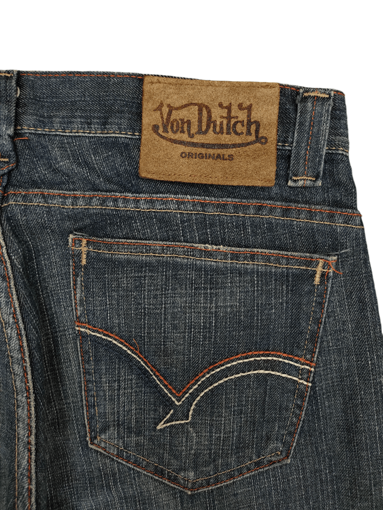 Von Dutch Vintage Y2k Von Dutch Distress Denim Jeans Size US 34 / EU 50 - 15 Thumbnail