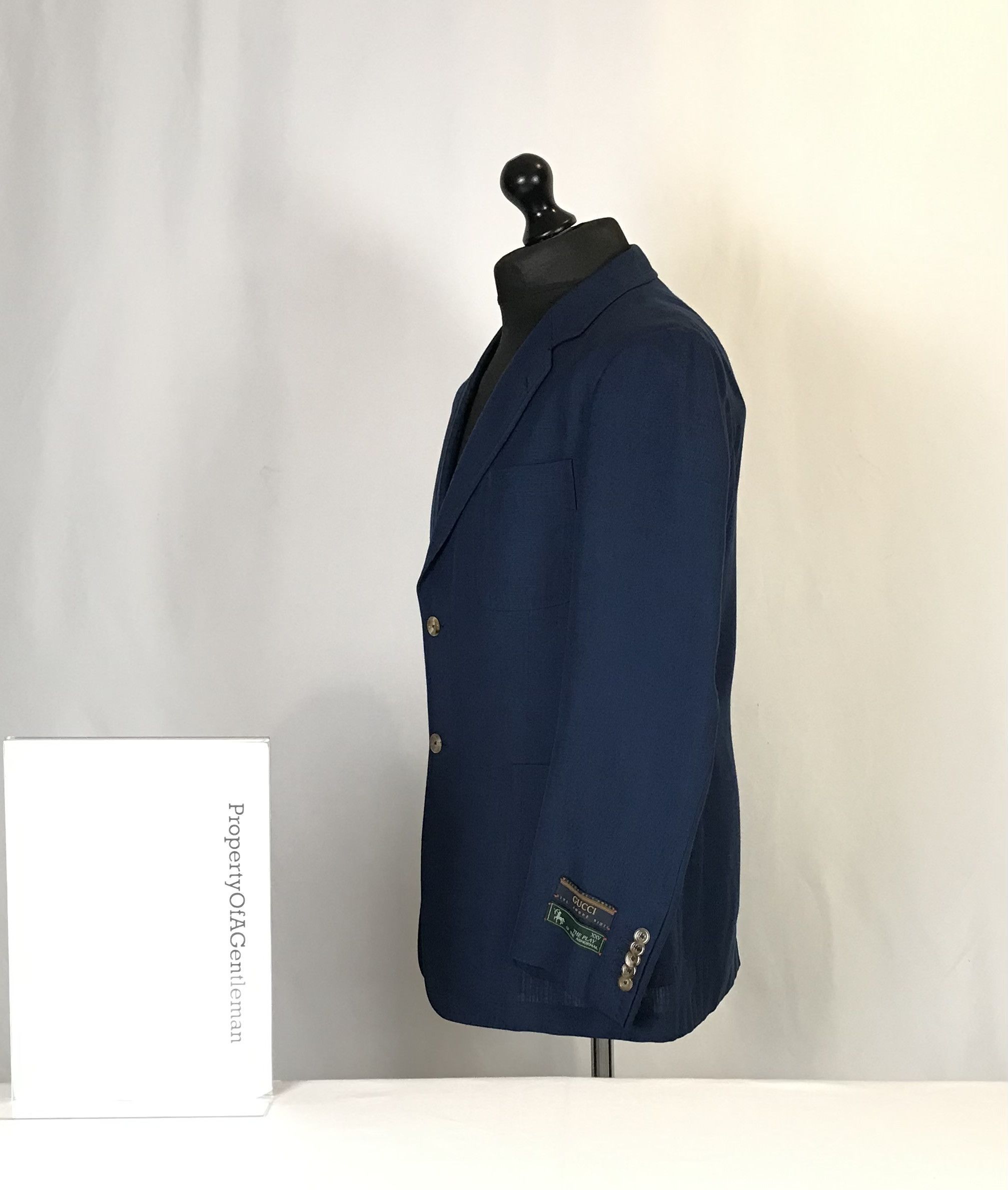 Gucci Gucci 'My Body My Choice' Navy Blazer Size 52R - 4 Thumbnail