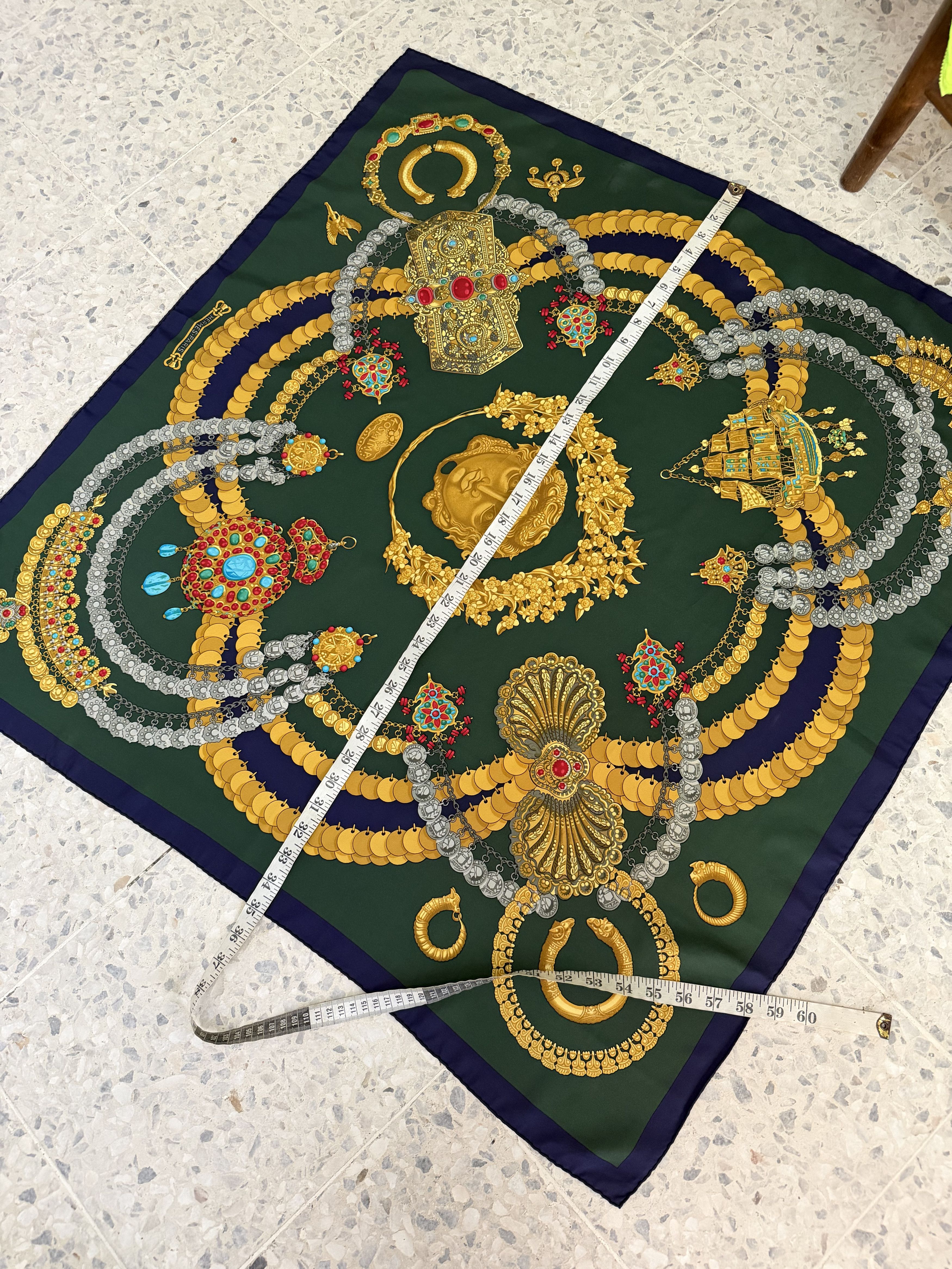 Hermes Vintage 90s Hermes Kosmima Silk Square Scarf Size ONE SIZE - 18 Thumbnail
