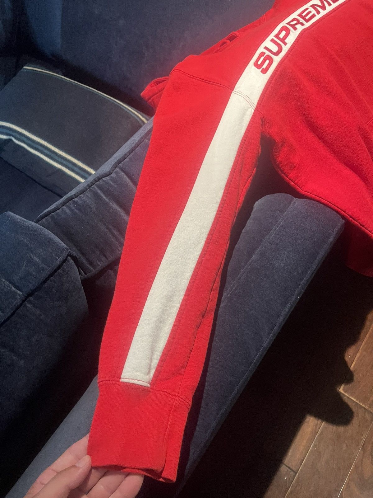 Supreme Supreme Striped Hoodis Size US M / EU 48-50 / 2 - 3 Thumbnail
