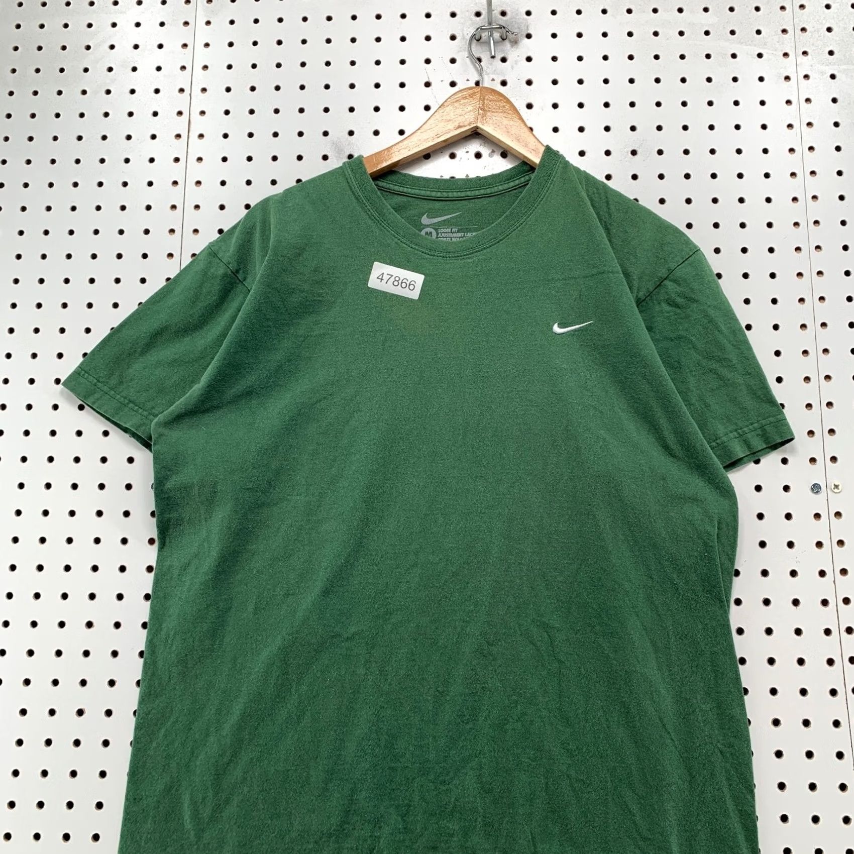 Nike Nike Essential T Shirt Mens M Green Short Sleeve Crew Neck Cotton Loose Fit Shirt Size US M / EU 48-50 / 2 - 4 Thumbnail