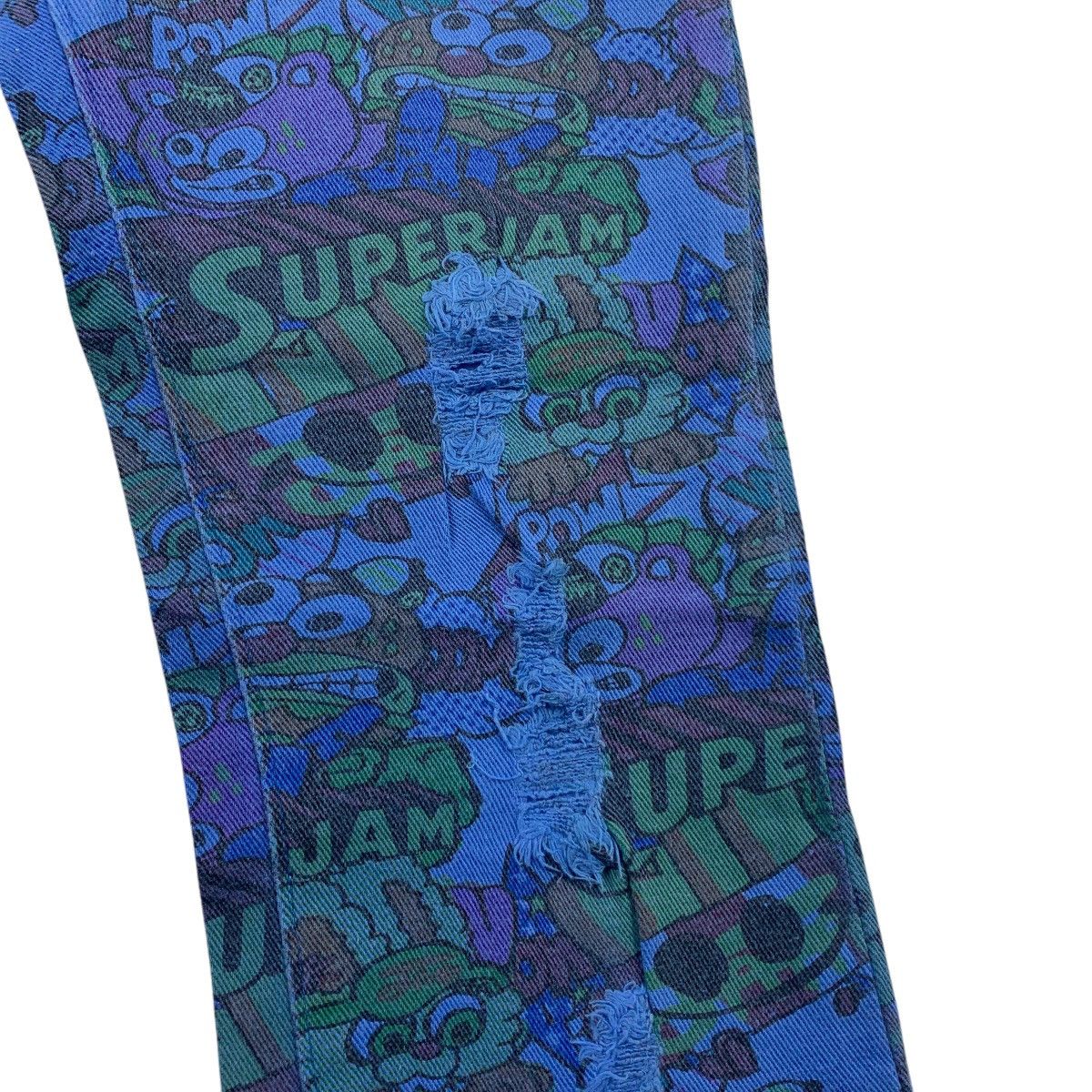 Japanese Brand JAM JOYFULL and MONSTER full print superjam slim fit pants Size 30" / US 8 / IT 44 - 9 Thumbnail