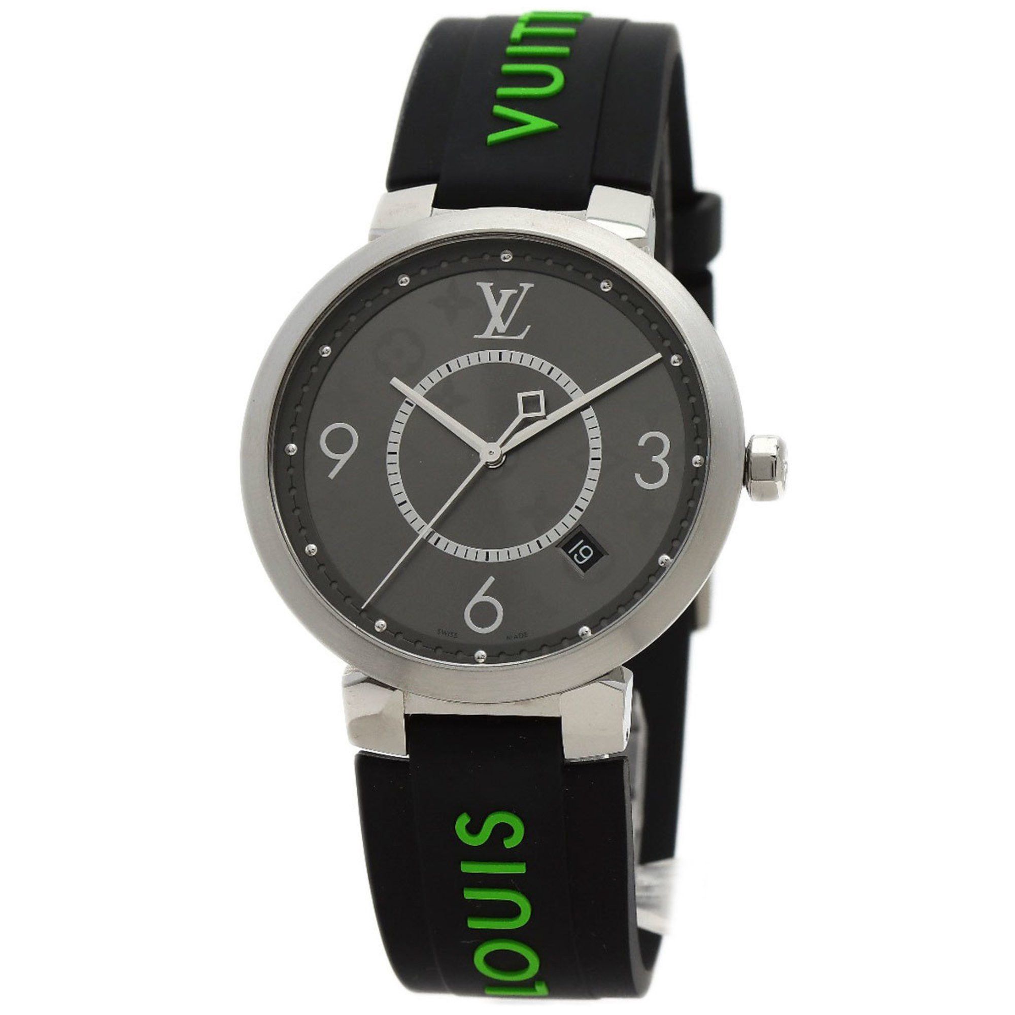 Louis Vuitton Louis Vuitton Q1DM0 Tambour Eclipse Watch Stainless Steel Rubber Men's LOUIS VUITTON Size ONE SIZE - 1 Thumbnail
