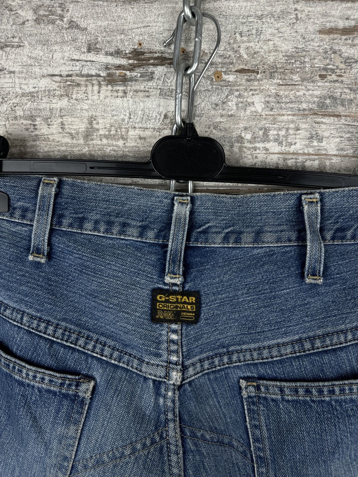 G-Star × Vintage Mens Vintage G Star Raw denim jeans Elwood 3d faded y2k rare Size US 36 / EU 52 - 16 Thumbnail