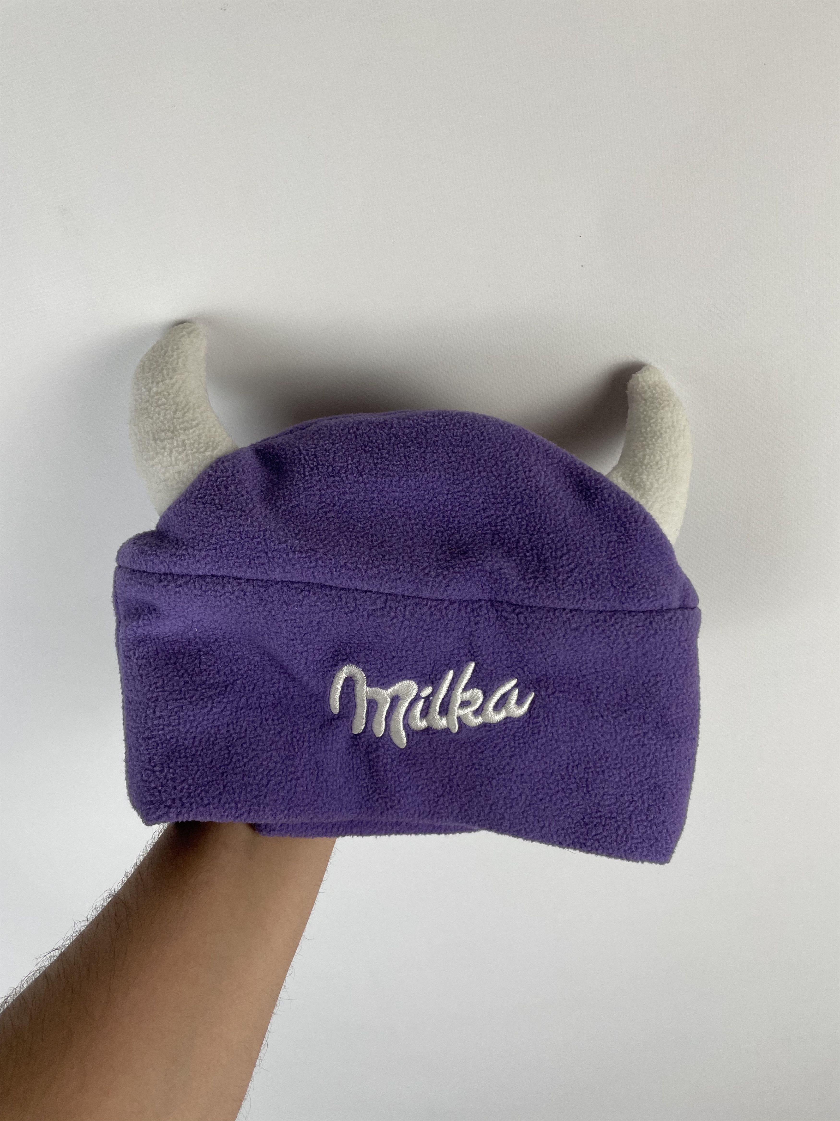 Vintage Y2K Crazy beanie Hat Milka vintage Size ONE SIZE - 2 Thumbnail