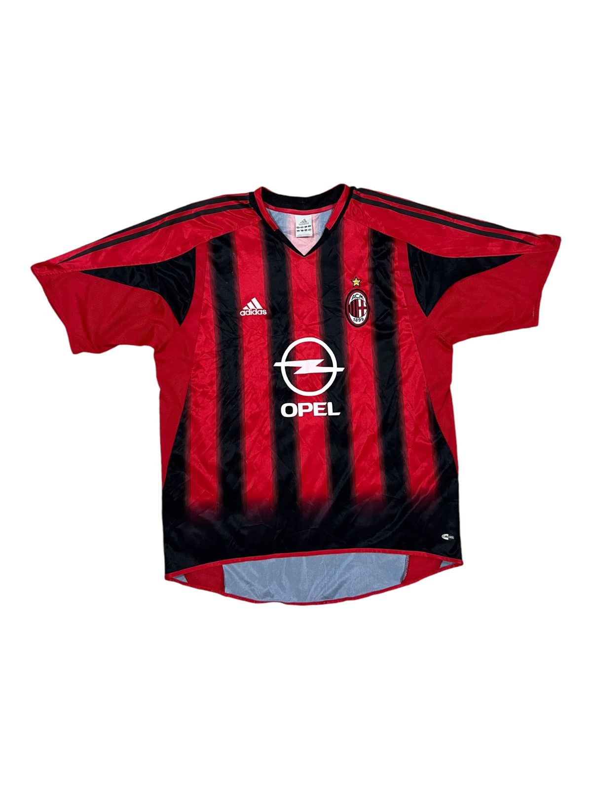 Adidas × Vintage Vintage 2004/05 AC Milan Adidas Opel Home Jersey Size US L / EU 52-54 / 3 - 2 Thumbnail