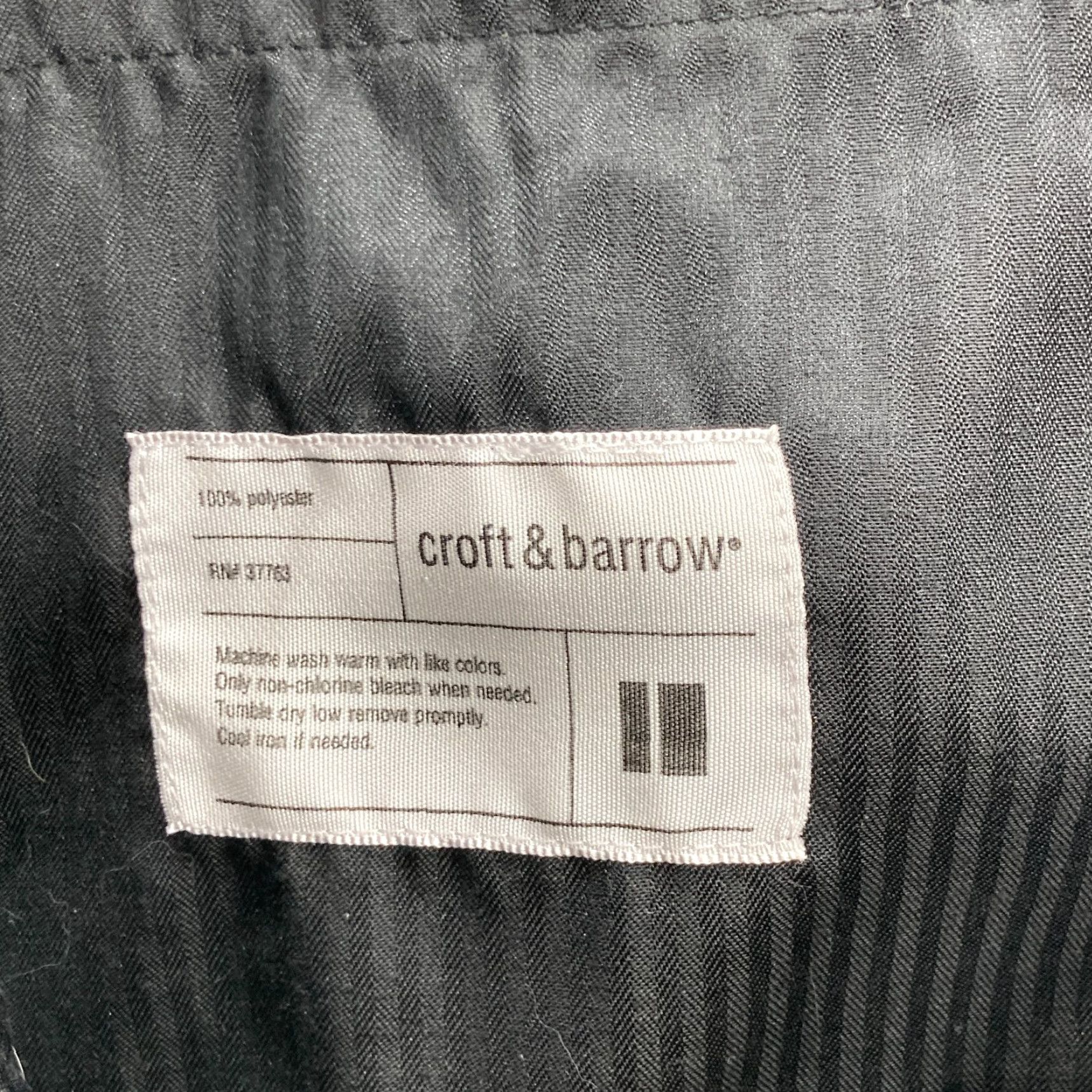 Croft & Barrow Croft & Barrow Mens 36x30 Brown Microfiber Wrinkle Resistant Pants Flat Front Casual Chino Straight Pockets Easy Care Mens Reg Size US 36 / EU 52 - 3 Thumbnail