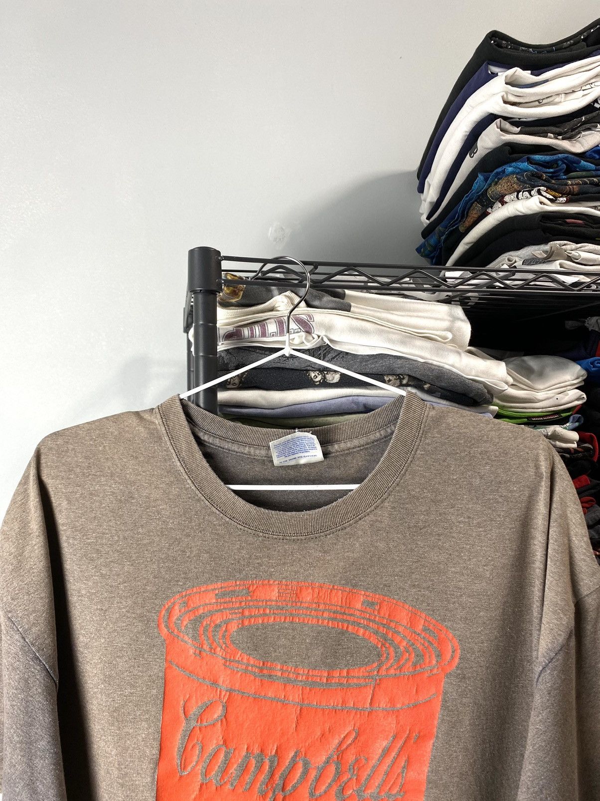 Band Tees × Vintage Vintage 1990’s Campbells Tomato Soup Art T Shirt Size US XL / EU 56 / 4 - 2 Thumbnail
