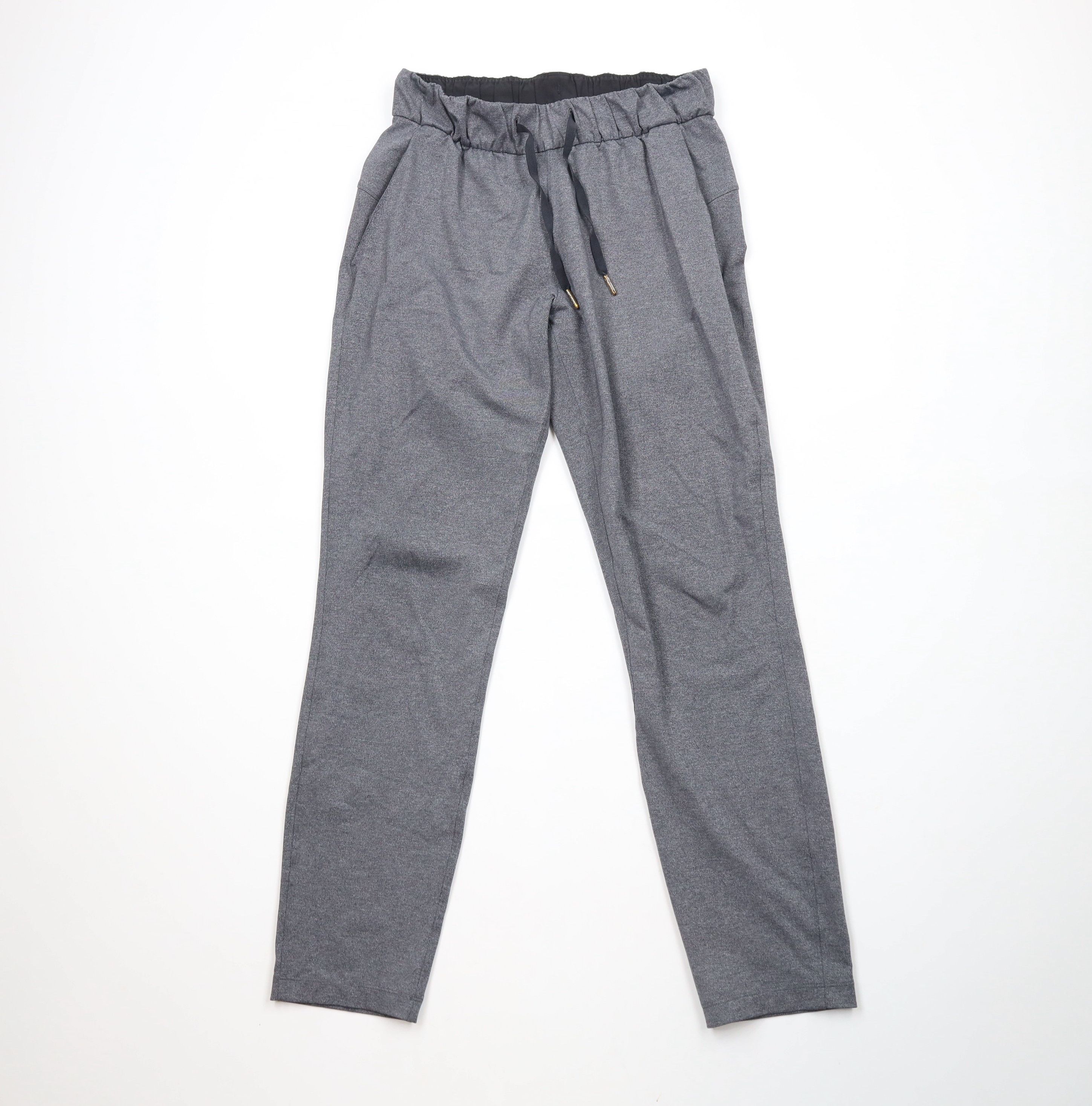 Lululemon × Vintage Lululemon On The Fly Yoga Running Gym Pants Heather Gray Size 27" / US 4 / IT 40 - 1 Thumbnail