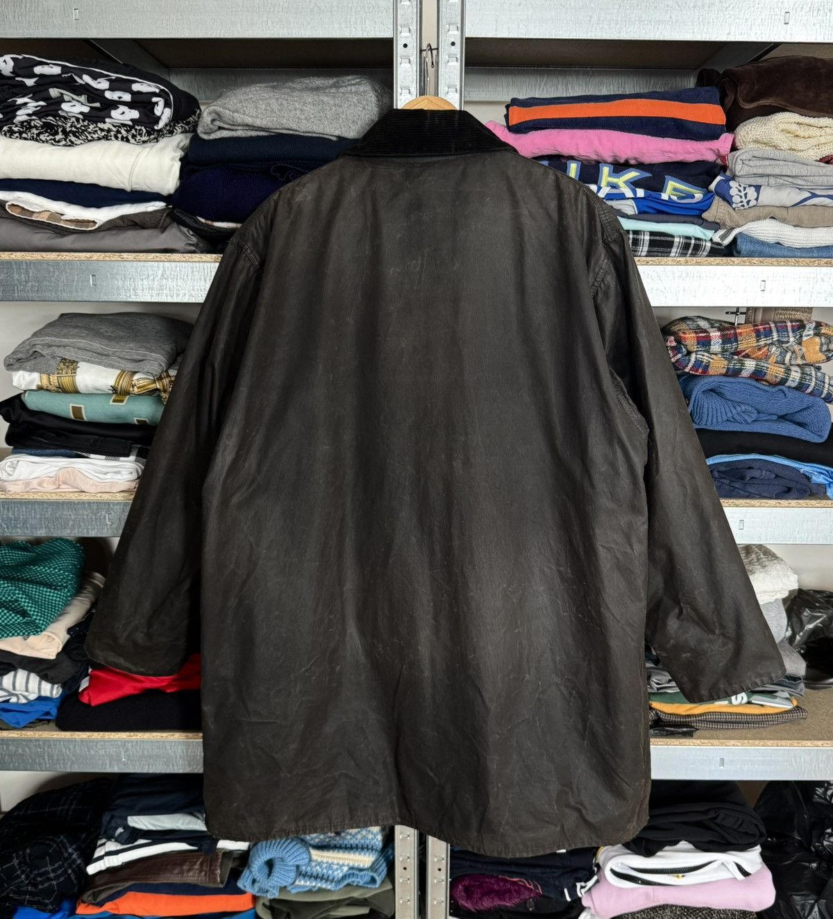 Barbour × Vintage Barbour A206 Border C48/112cm jacket + lining coat waxed wax Size US XL / EU 56 / 4 - 25 Thumbnail