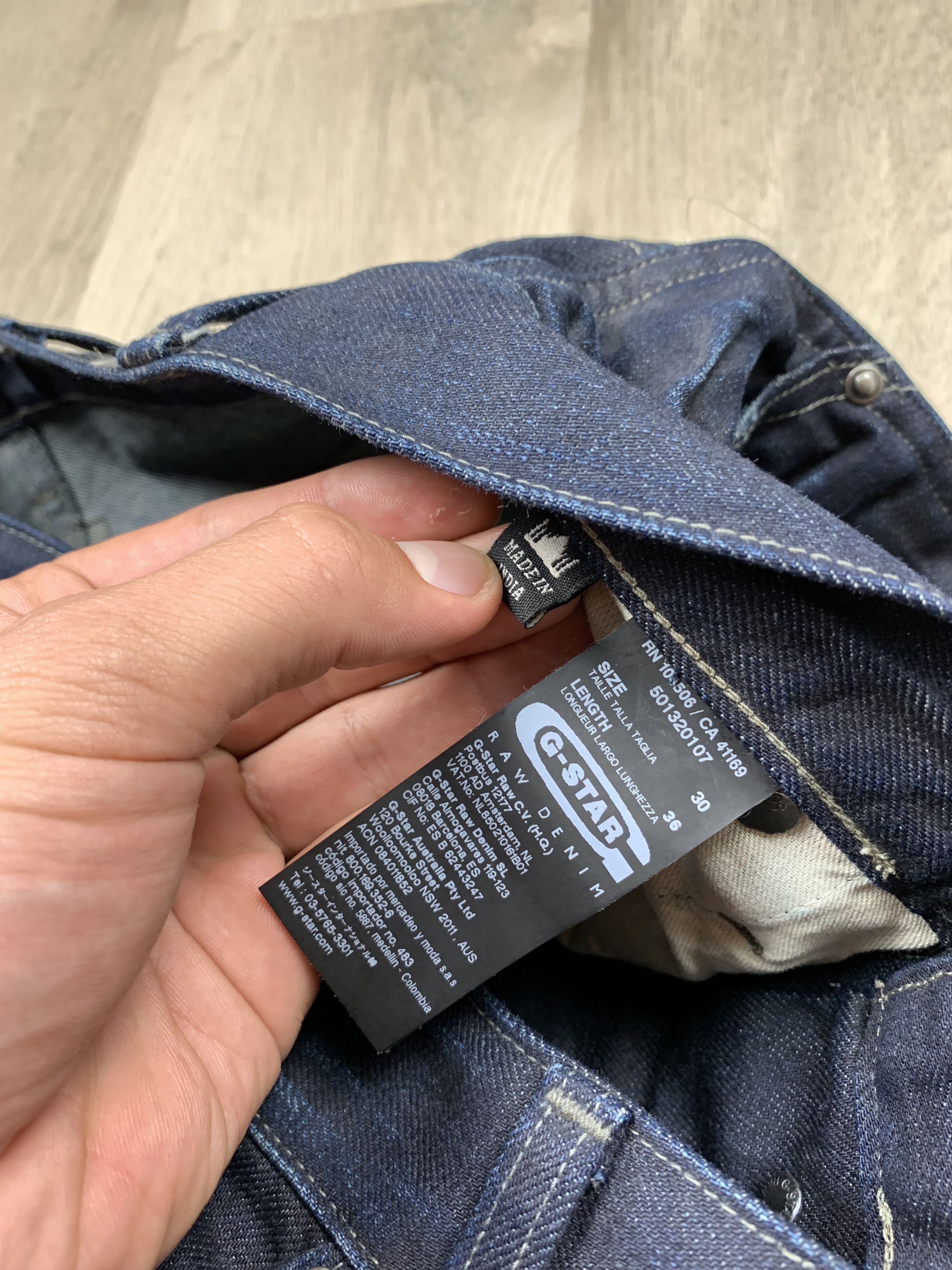 G-Star G Star Raw Vintage Denim Double Knee Pants Jeans Size US 30 / EU 46 - 11 Thumbnail