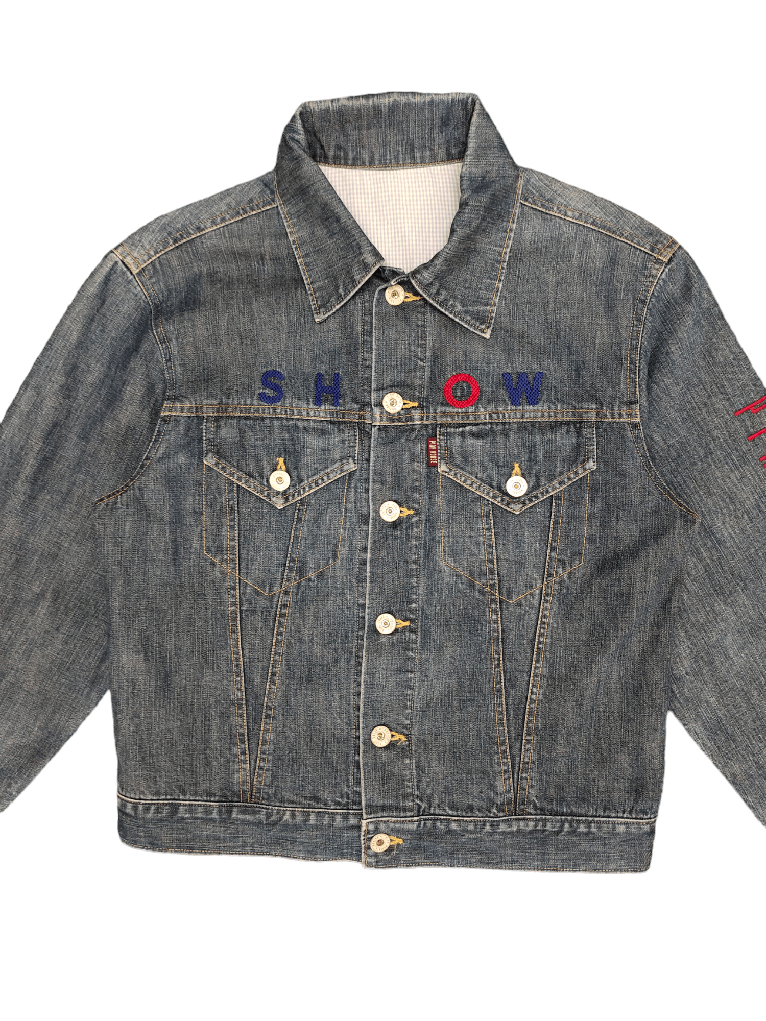Karl Helmut SS99 Pink House World Patchwork Denim Jacket Karl Helmut Size M / US 6-8 / IT 42-44 - 4 Thumbnail