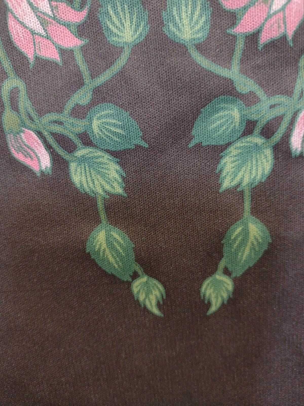 The Unbranded Brand 70s Brown Floral Print Button Up Blouse Long Sleeve Boho XS Size XS / US 0-2 / IT 36-38 - 9 Thumbnail