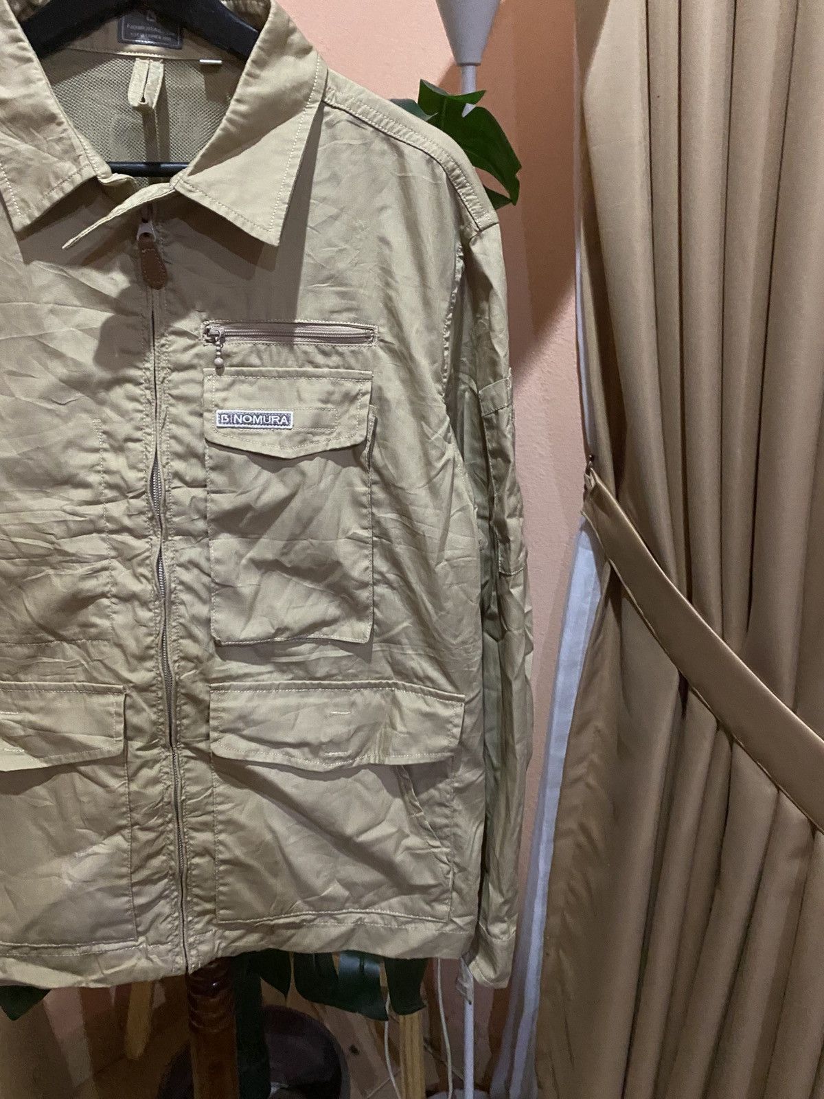 Japanese Brand Vintage Nomura Light Beige Utility Jacket Workwear Japan Size US M / EU 48-50 / 2 - 6 Thumbnail