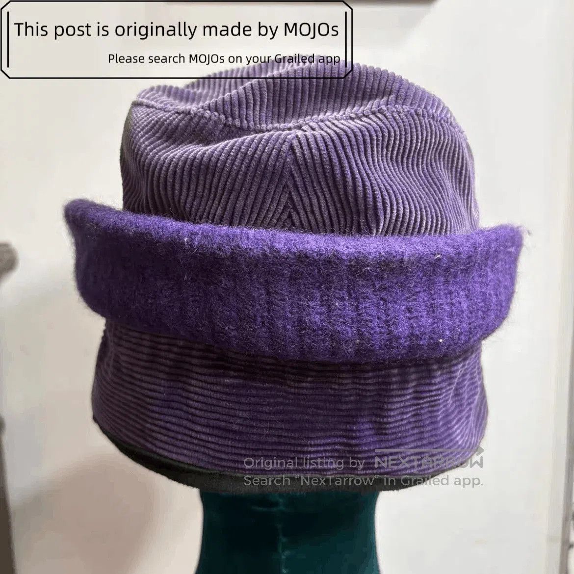 Number (N)ine Number Nine 08AW Corduroy Joint Hat. Size ONE SIZE - 4 Thumbnail