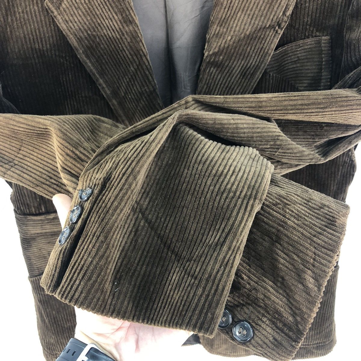 Lanvin Lanvin Luxury Corduroy Blazer Jacket Size US XS / EU 42 / 0 - 14 Thumbnail