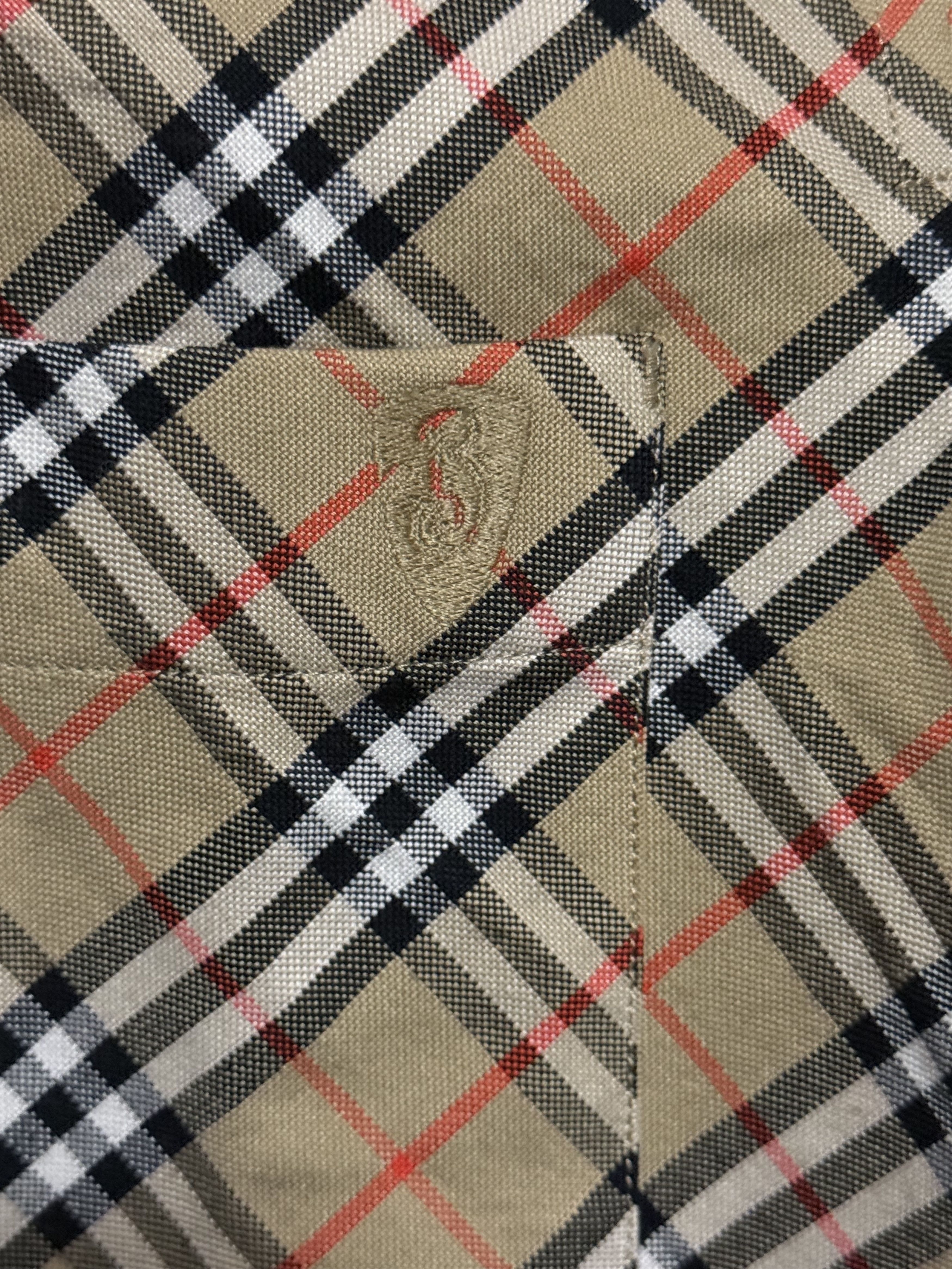 Burberry Burberry Check Short Sleeve Oxford Shirt Size US M / EU 48-50 / 2 - 7 Thumbnail