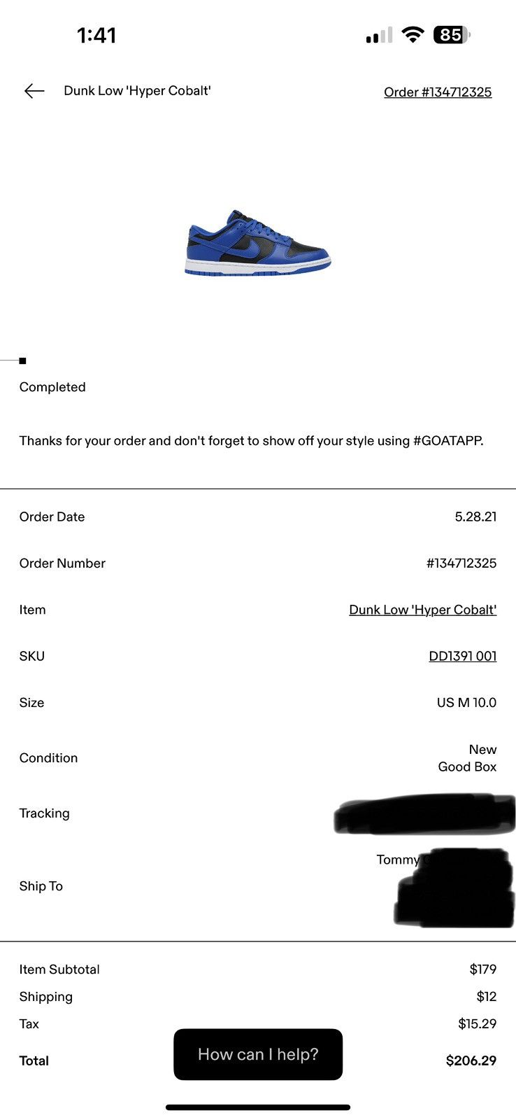 Nike Nike Dunk Low Hyper Cobalt Size US 10 / EU 43 - 9 Thumbnail