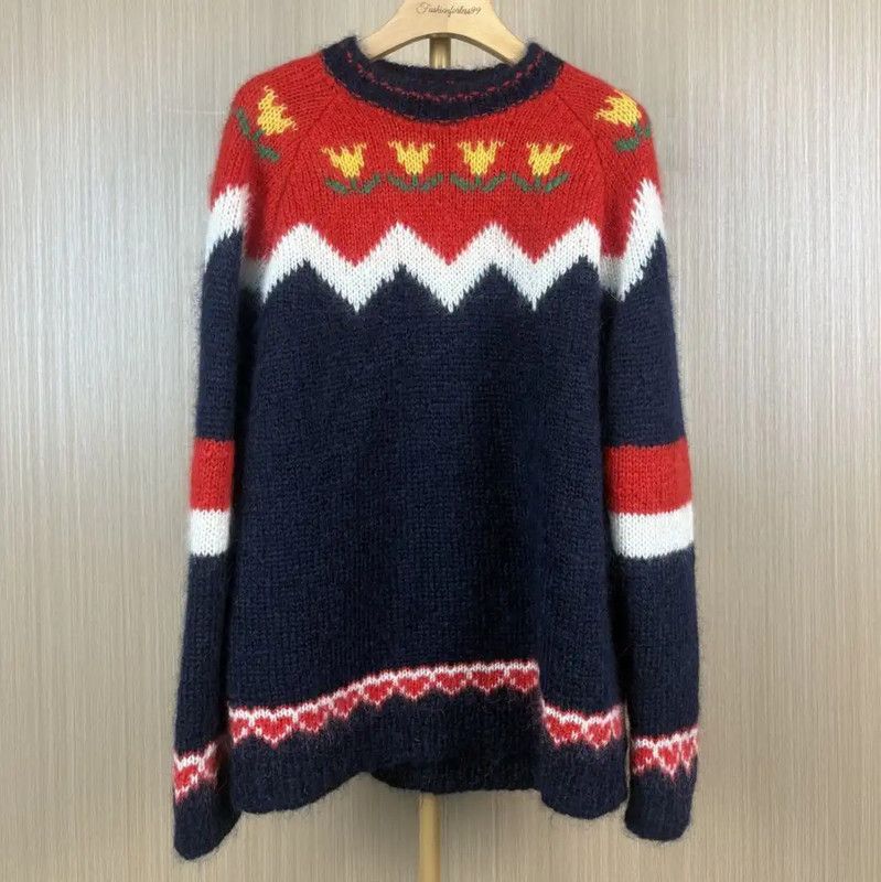 Miu Miu Miu Miu Colorful Mohair Sweater 0089 Size M / US 6-8 / IT 42-44 - 1 Thumbnail