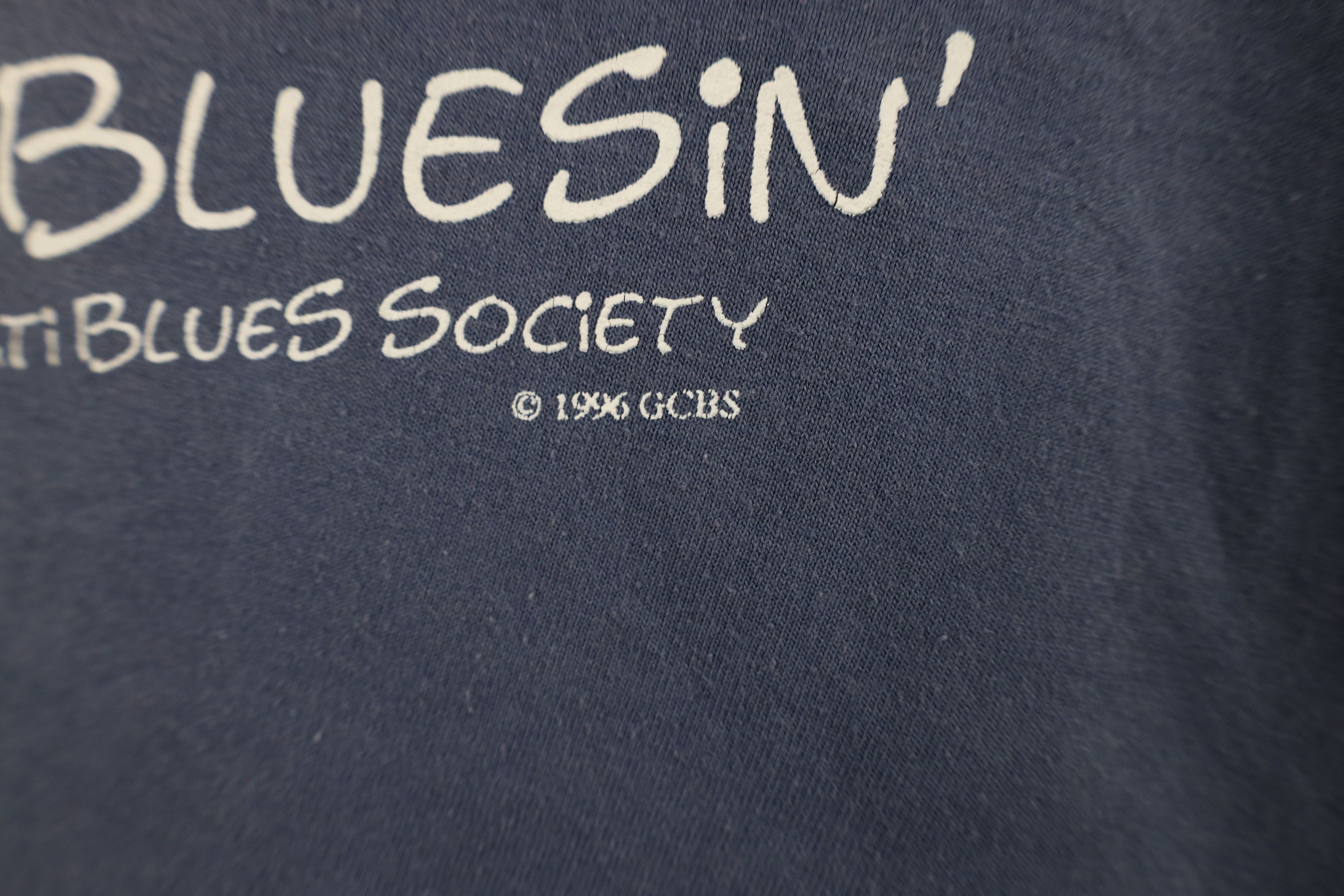 Vintage Vintage 90s Bluesin Greater Cincinnati Blues Society T-Shirt Size US XL / EU 56 / 4 - 6 Thumbnail