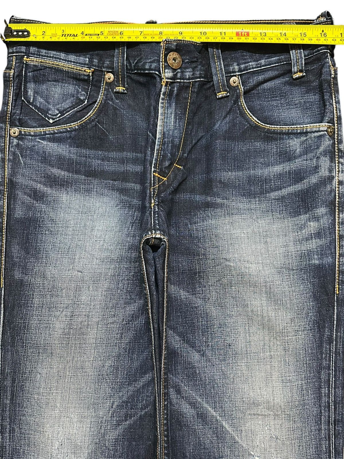Levi's Vintage Y2K Levis 504 Blue Faded Wash Distress Straight Leg Size US 32 / EU 48 - 10 Thumbnail