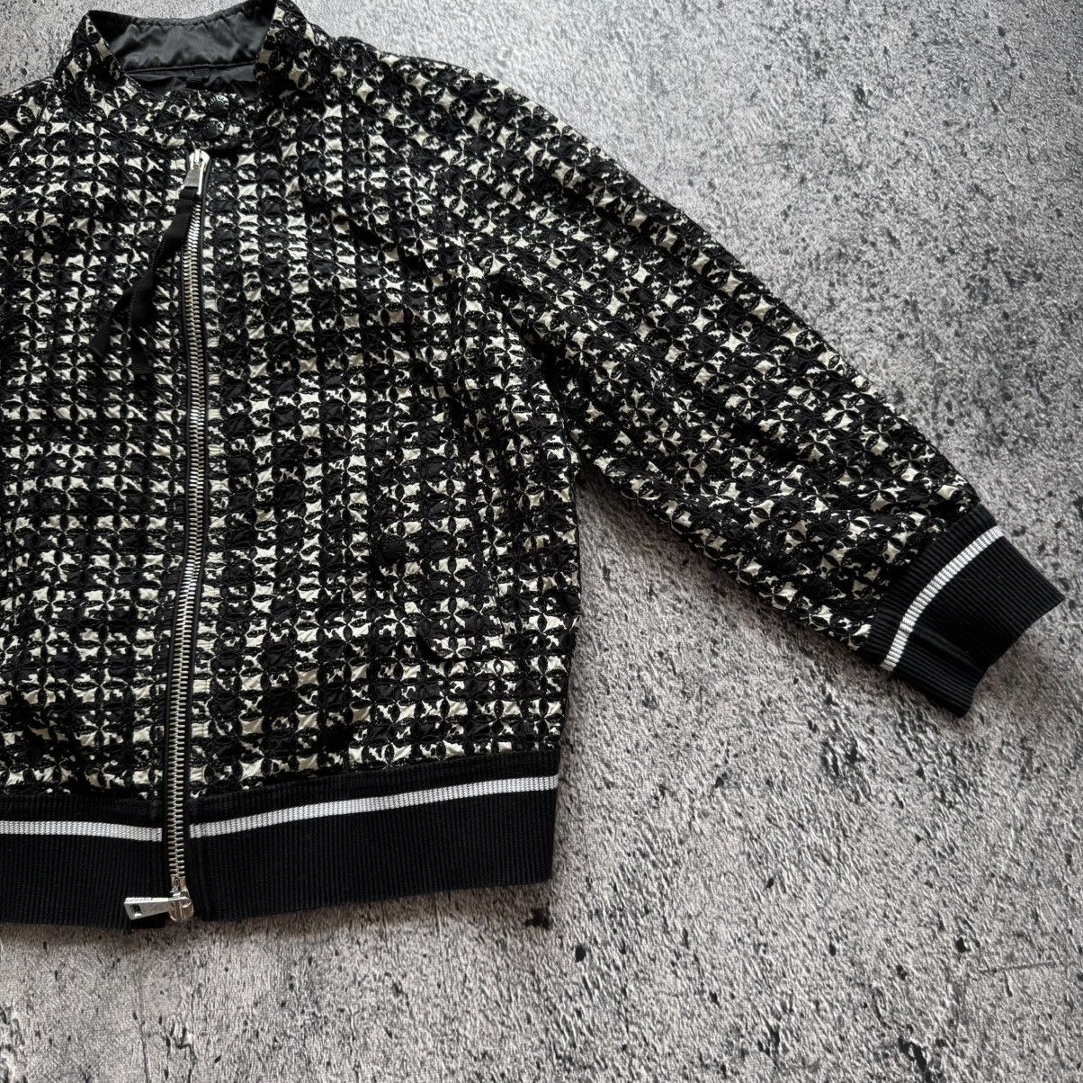 Moncler Moncler tweed print fiadone jacket black womens M size Size M / US 6-8 / IT 42-44 - 3 Thumbnail