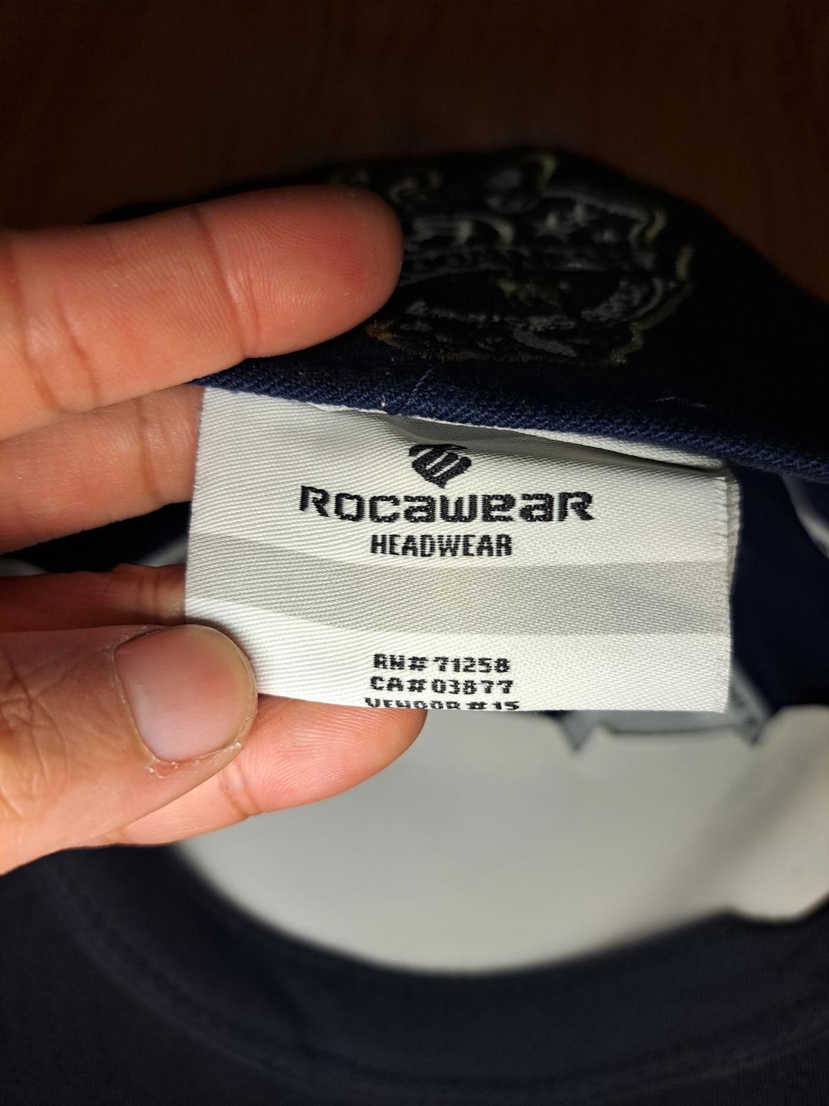 Rocawear NEW Rocawear Navy Blue Fitted Snapback Hat Cap Size 8 Wool Size ONE SIZE - 8 Thumbnail