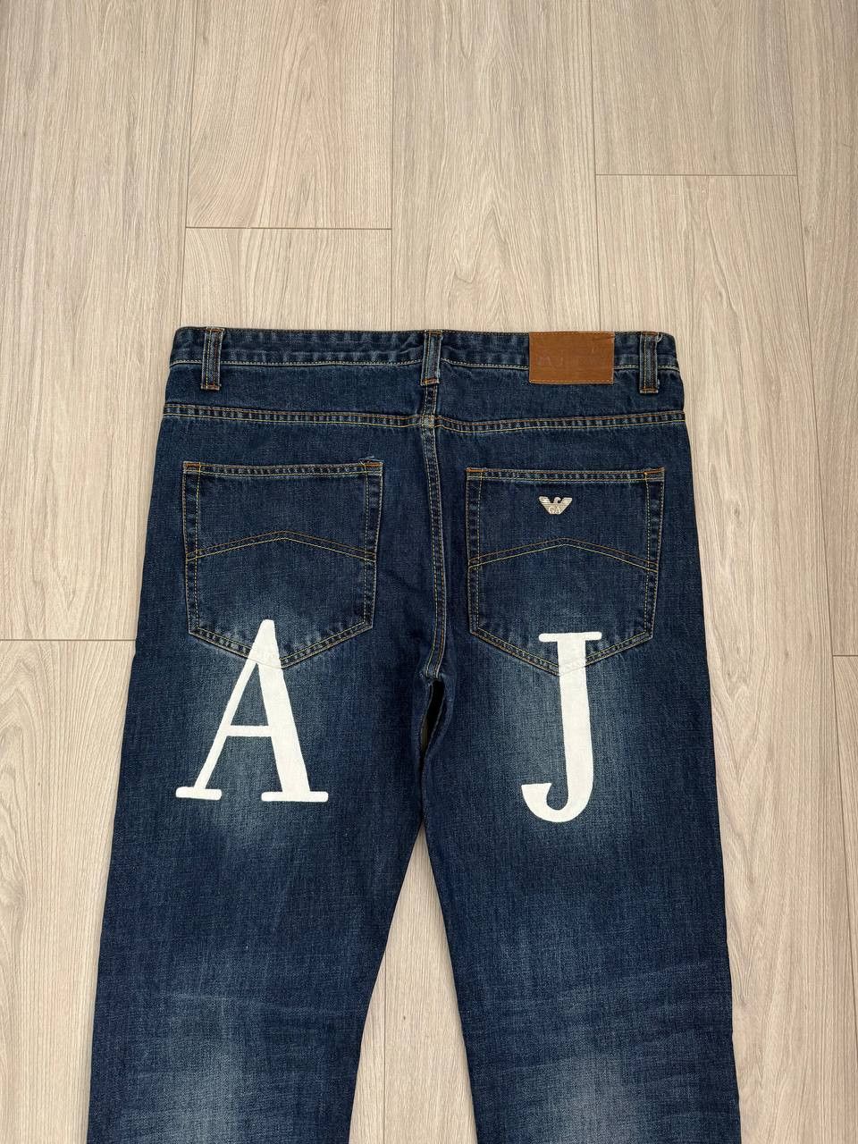 Armani Vintage Y2K Armani Jeans Big Logo Denim Jeans Italy Size US 36 / EU 52 - 2 Thumbnail
