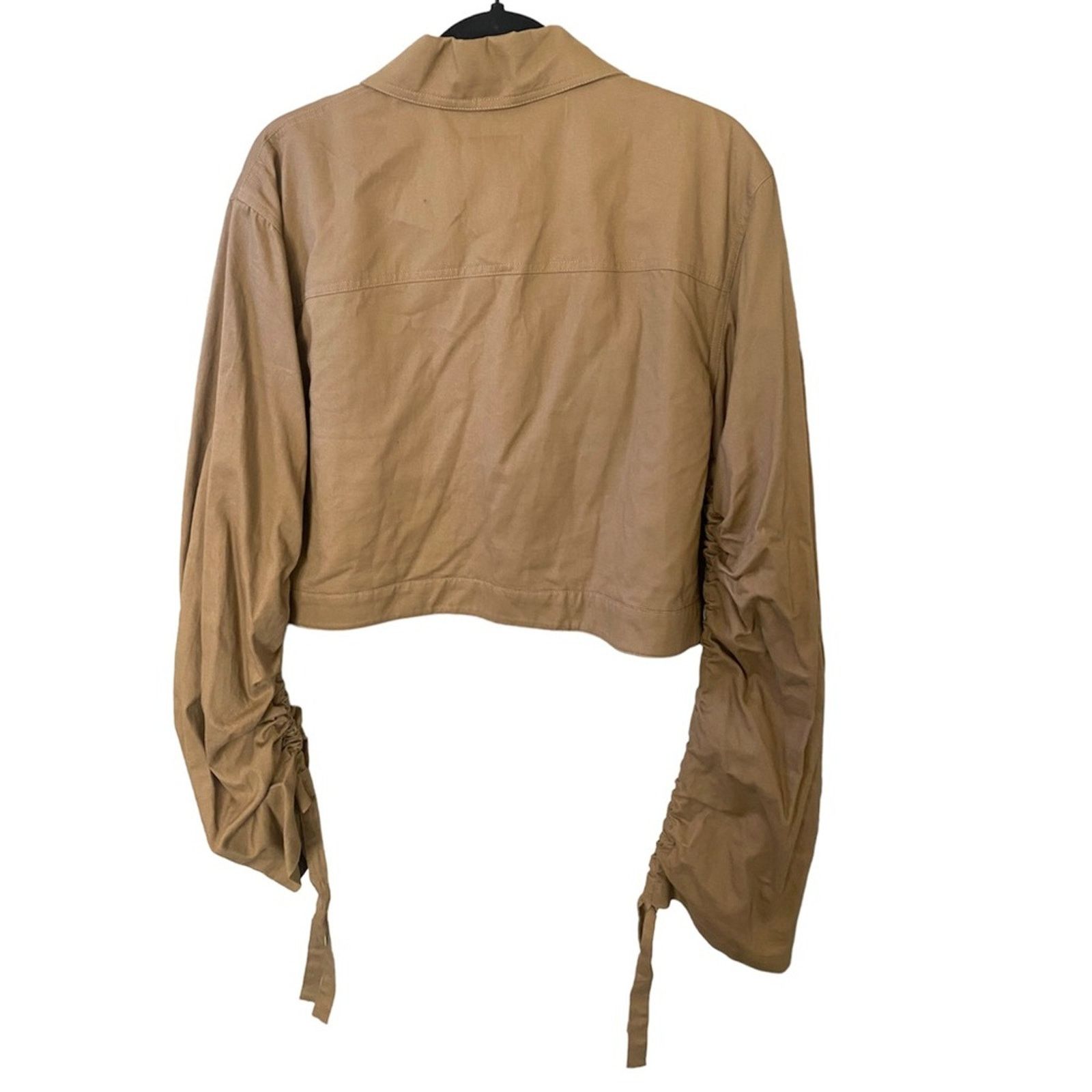 Other Lovers + Friends Cropped Tan Jacket SZ. L Size L / US 10 / IT 46 - 3 Thumbnail