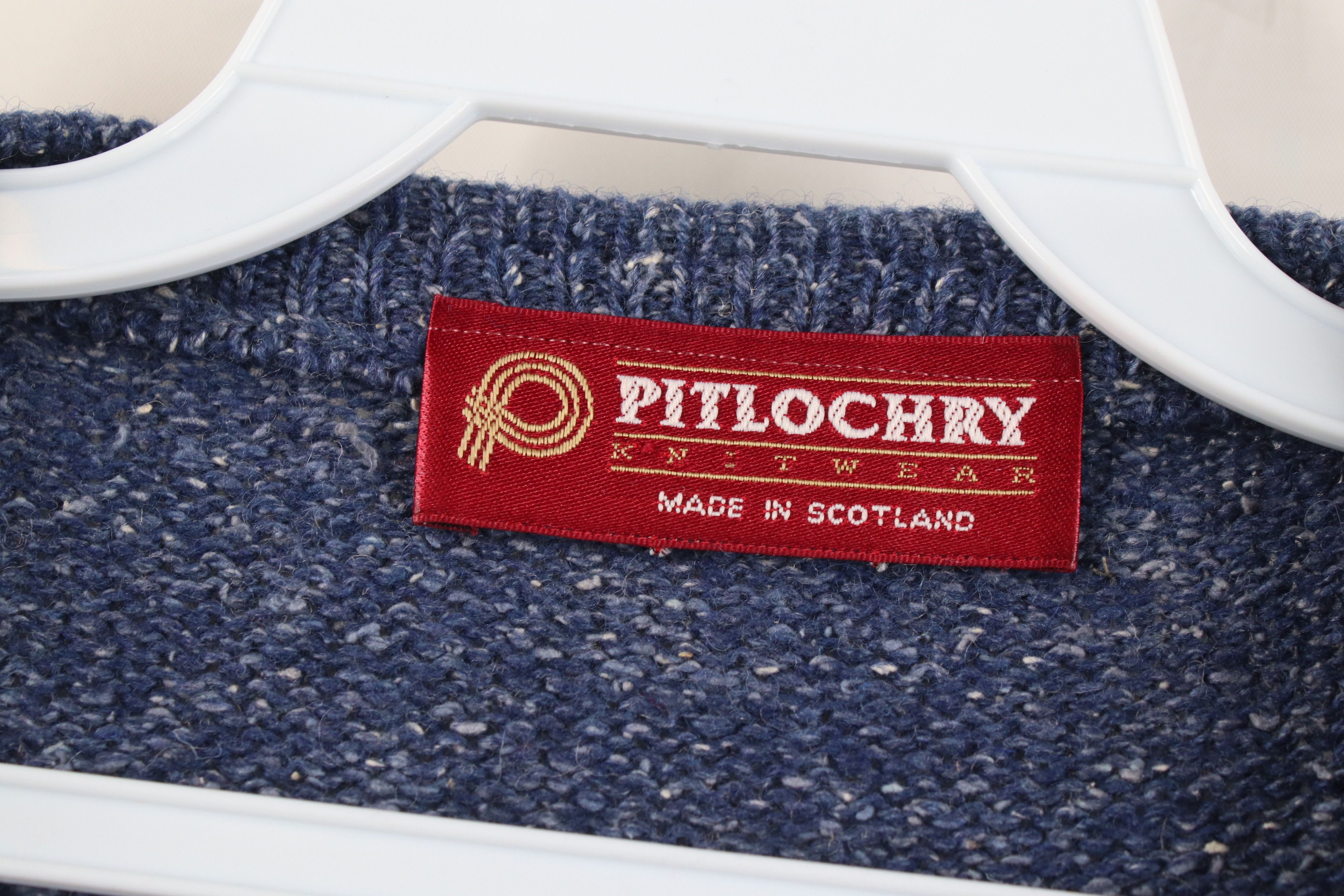 Vintage Vintage 90s Streetwear Wool Silk Blend Knit Sweater Blue Size US XL / EU 56 / 4 - 6 Thumbnail