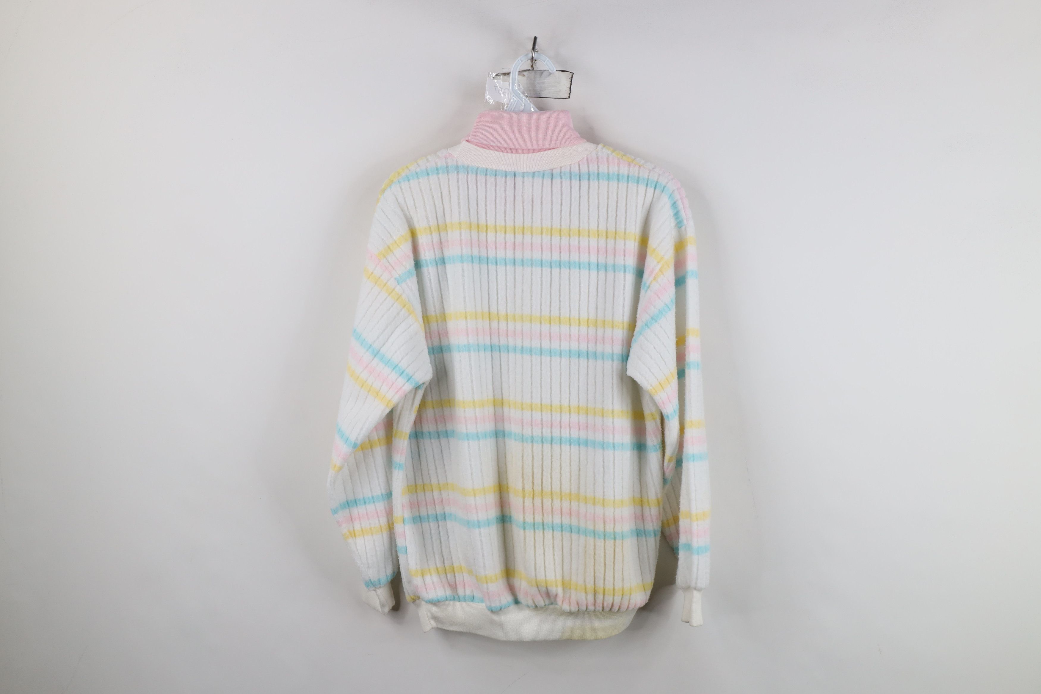 Vintage Vintage 90s Streetwear Fleece Turtleneck Sweatshirt USA Size M / US 6-8 / IT 42-44 - 11 Thumbnail