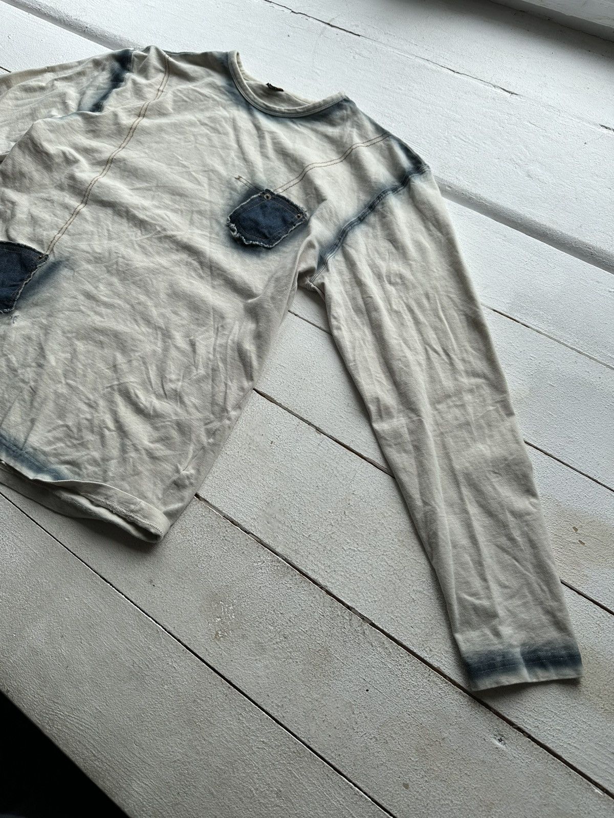 Vintage AVANT GARDE 🚨 WASHED POCKET Y2K LONGSLEEVE IFSIXWASNINE Size US M / EU 48-50 / 2 - 5 Thumbnail
