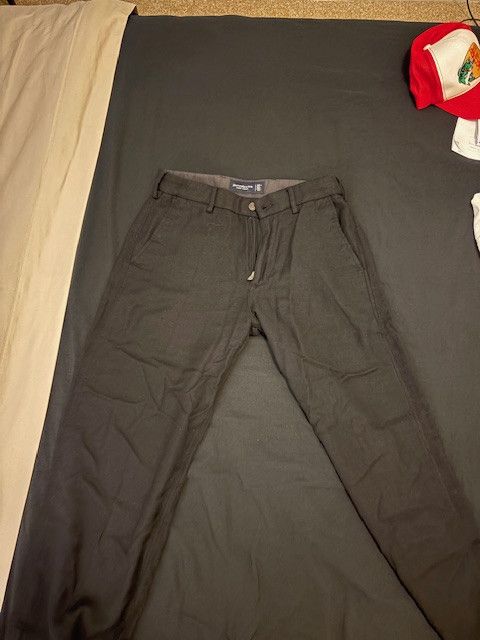 Abercrombie & Fitch Baggy Linen Trousers Size US 30 / EU 46 - 3 Thumbnail