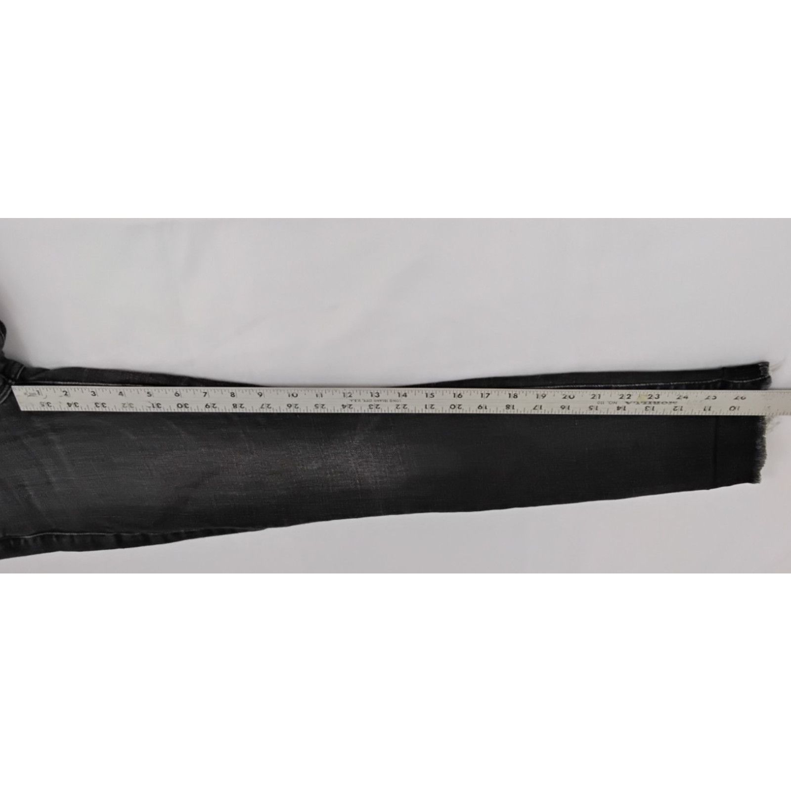 MOTHER Mother The Looker Ankle Fray Jeans Women's 25x27 Black Wash Size 25" / US 0 / IT 36 - 13 Thumbnail