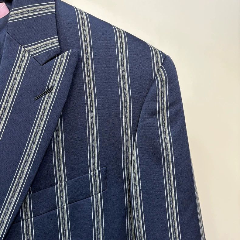 Louis Vuitton Louis Vuitton Vertical Stripe blazer 2503-Nextarrow Size 54R - 5 Thumbnail
