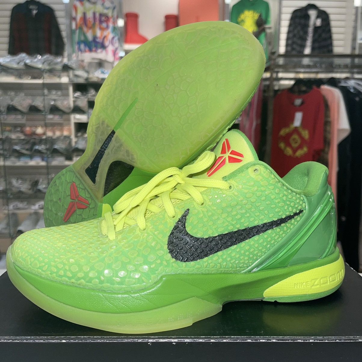 Nike Zoom Kobe 6 Protro 'Grinch' 2020 - LIGHTLY WORN Size US 8.5 / EU 41-42 - 7 Thumbnail
