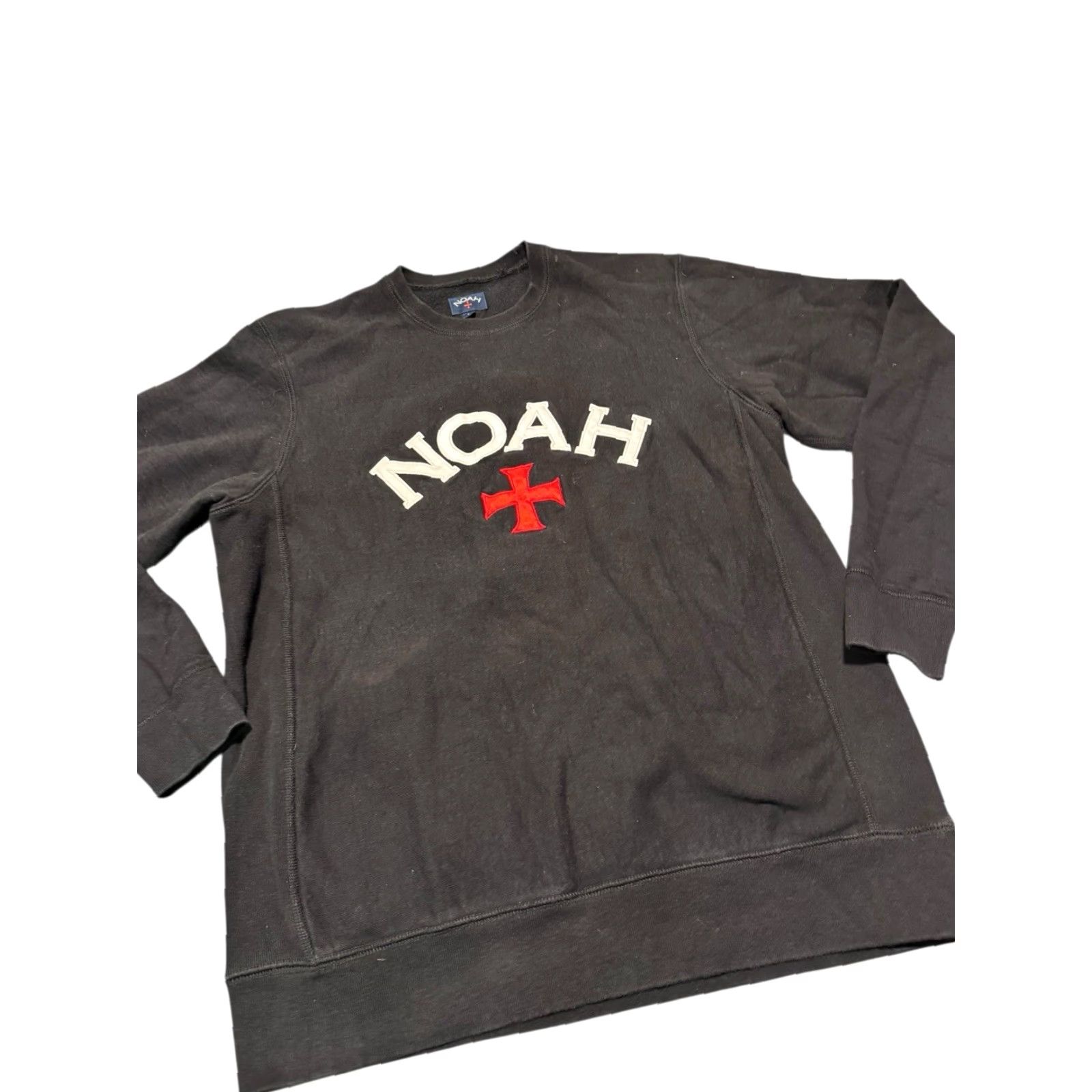 Noah NOAH NYC Sweatshirt Mens Black Large Graphic Print Logo Crew Neck Fleece Size US S / EU 44-46 / 1 - 7 Thumbnail