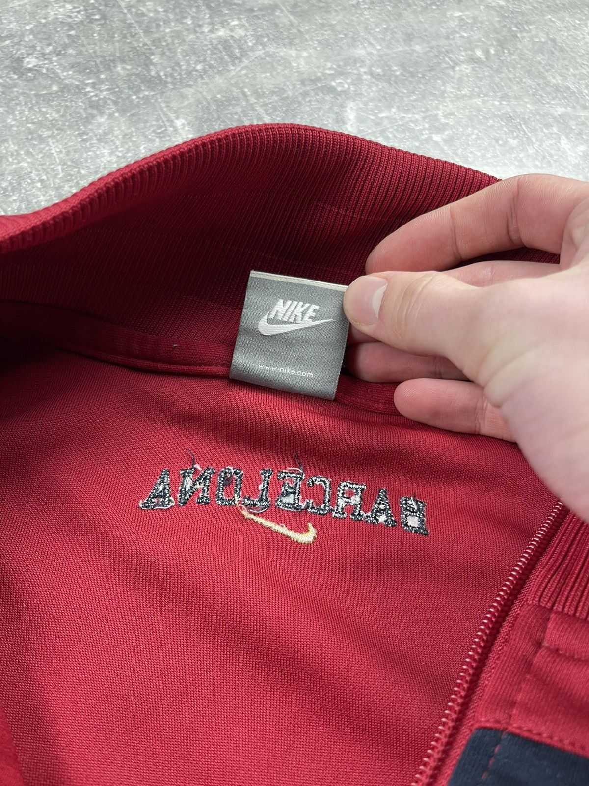 Nike Nike FC Barcelona 2007 Track Jacket Red Navy Size US L / EU 52-54 / 3 - 11 Thumbnail