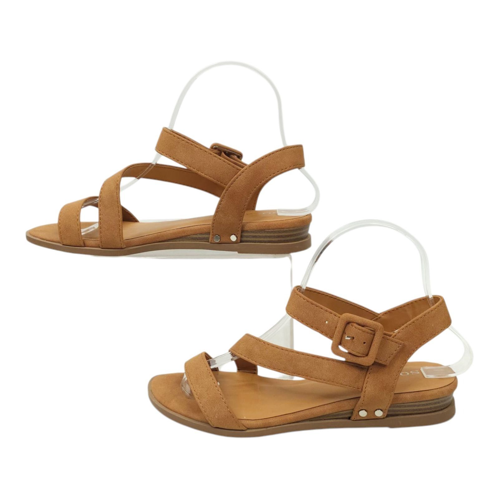 Other Solanz Sydney Strappy Sandals Womens 7 M Buckle Faux Leather Size US 7 / IT 37 - 1 Thumbnail