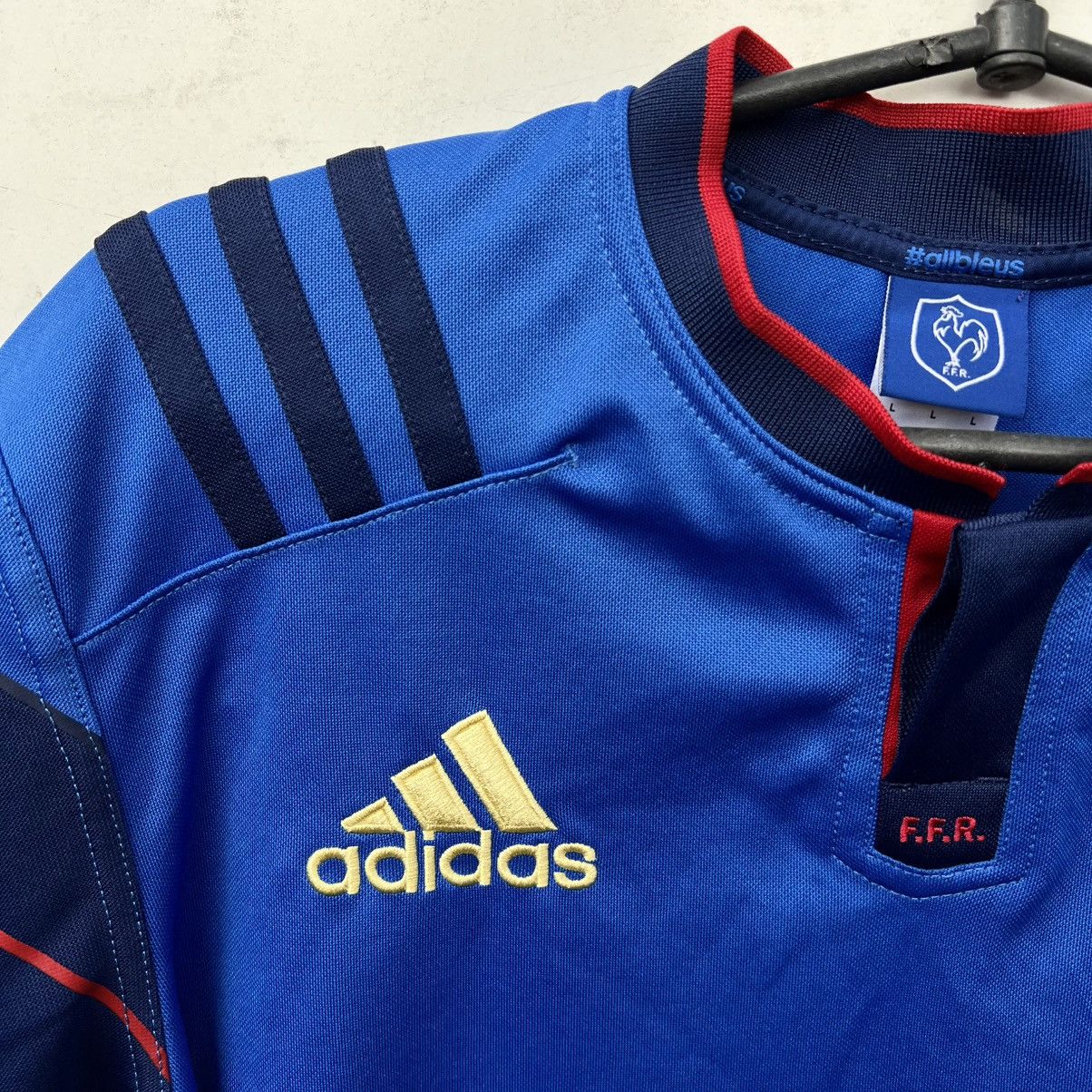 Adidas France 2015-2016 Home Rugby Jersey Shirt Size US L / EU 52-54 / 3 - 3 Thumbnail